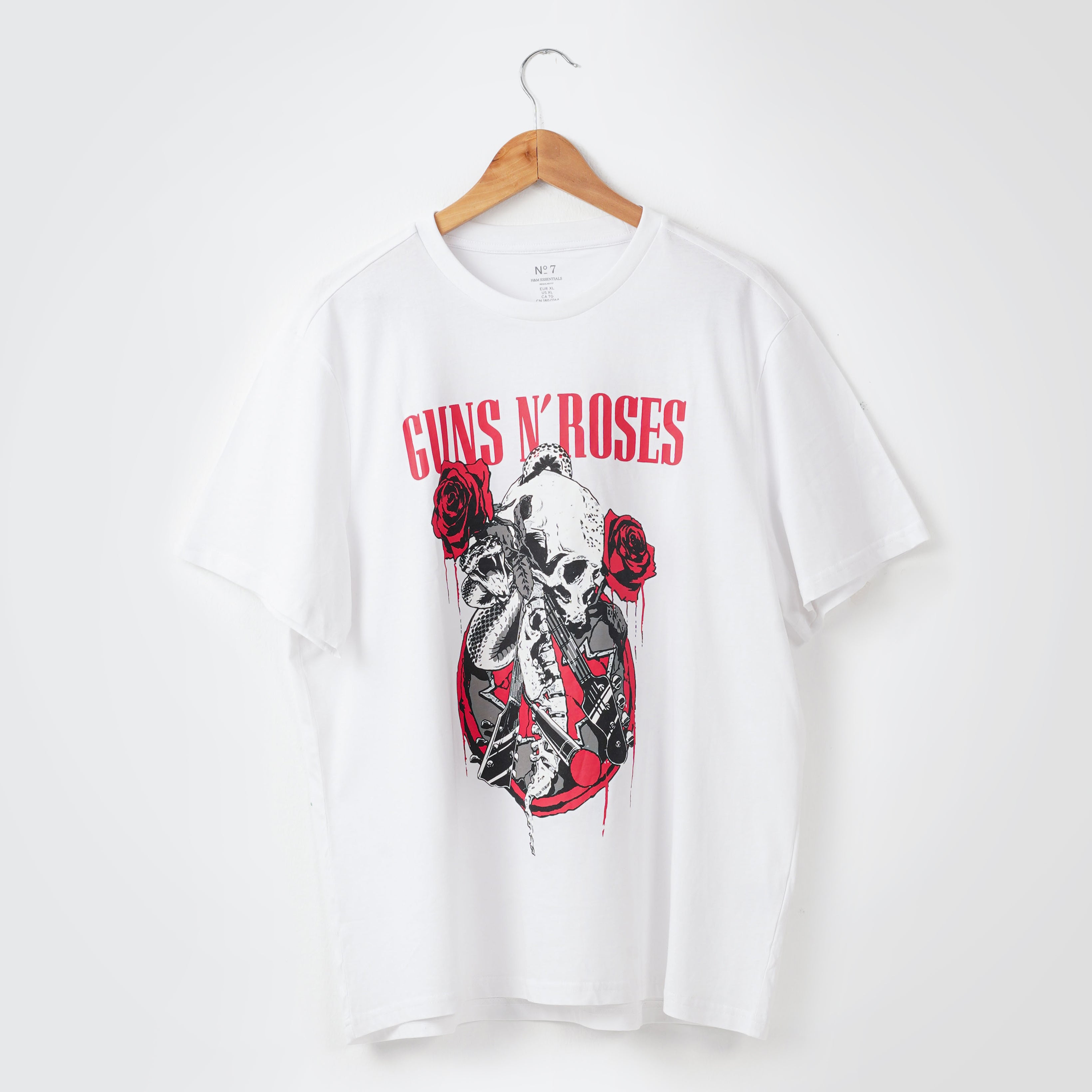 店舗安い 【USA製】Metallica guns n´ roses tシャツ XL 白