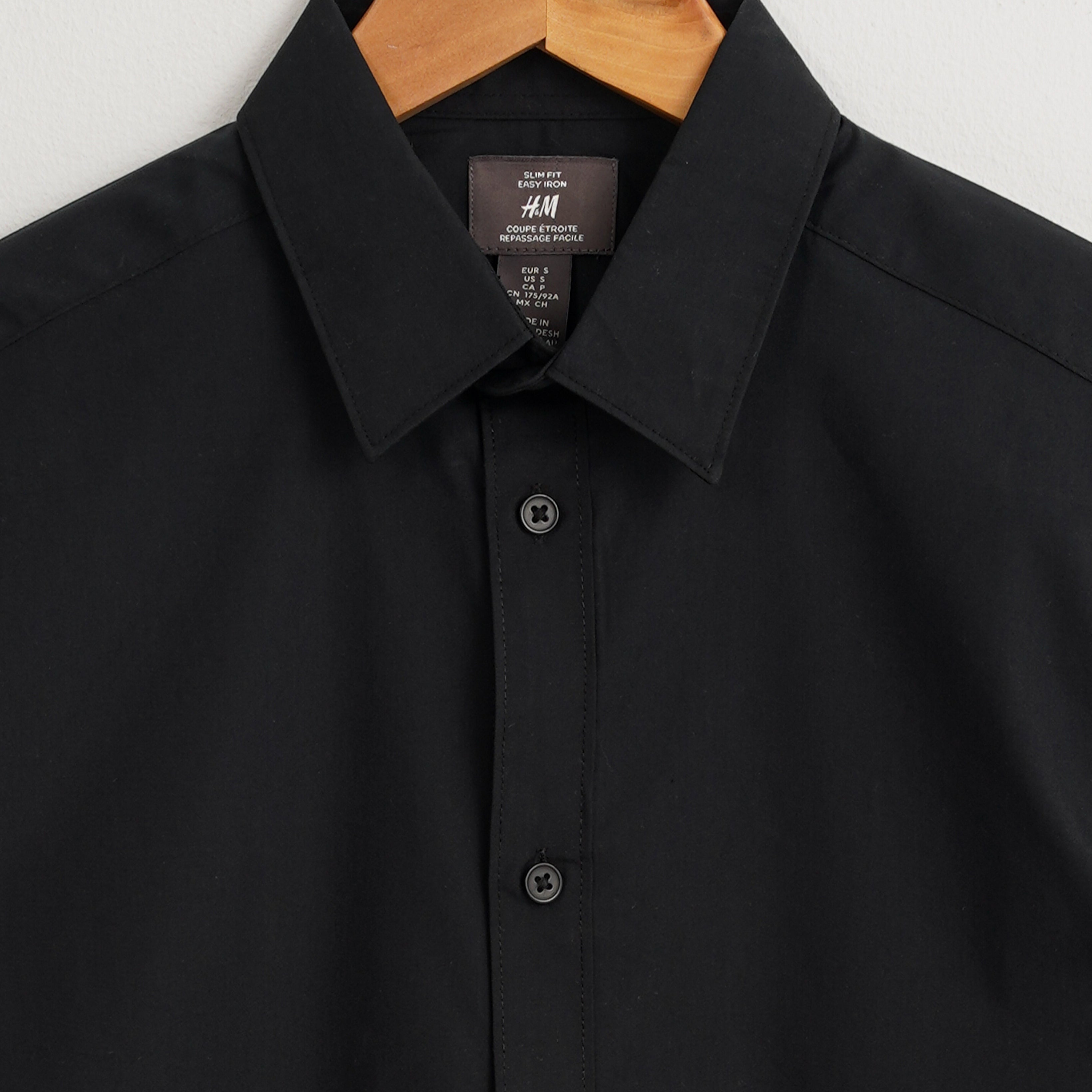 Men - Blue Slim Fit easy-iron Shirt - Size: XXL - H&M