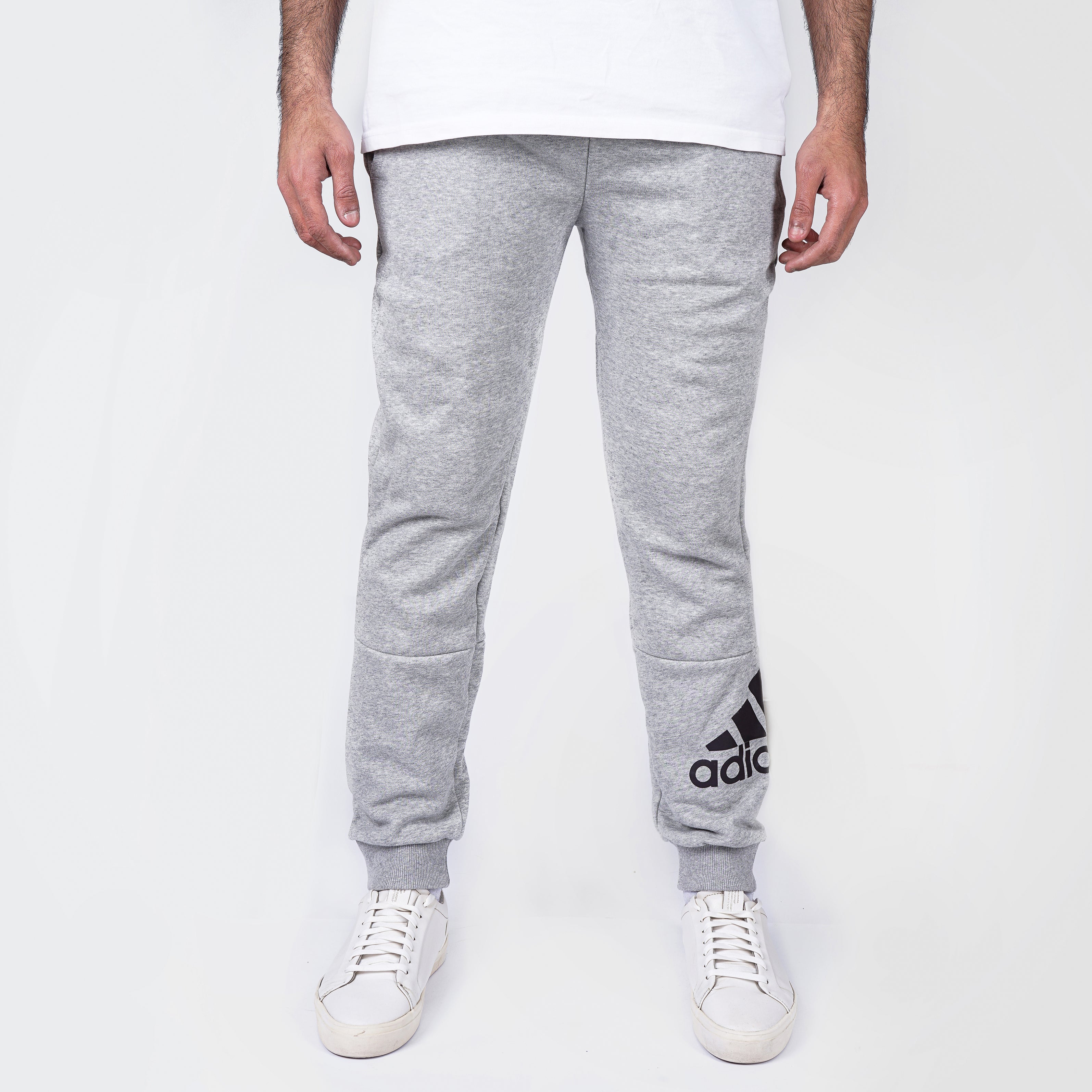 Adidas Printed Light Grey Sweatpants - Marca Deals - Adidas
