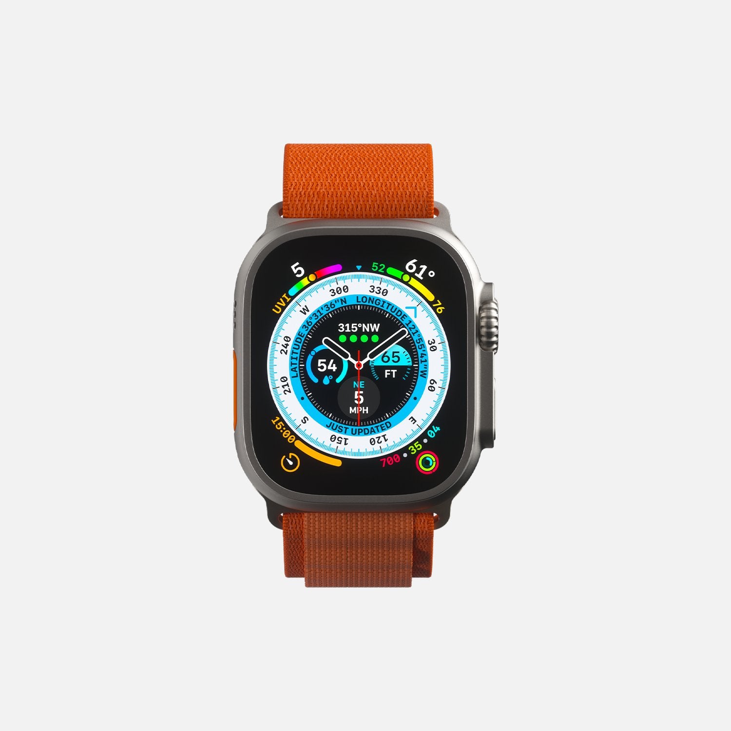 Alpine Loop - For Apple Watch 42/44/45/49 - Orange - Marca Deals - Hitch
