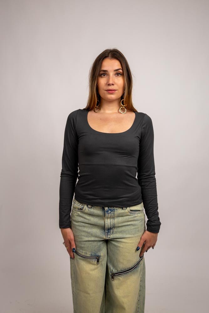 Basic Long Sleeves Top - Marca Deals - Design Kaf