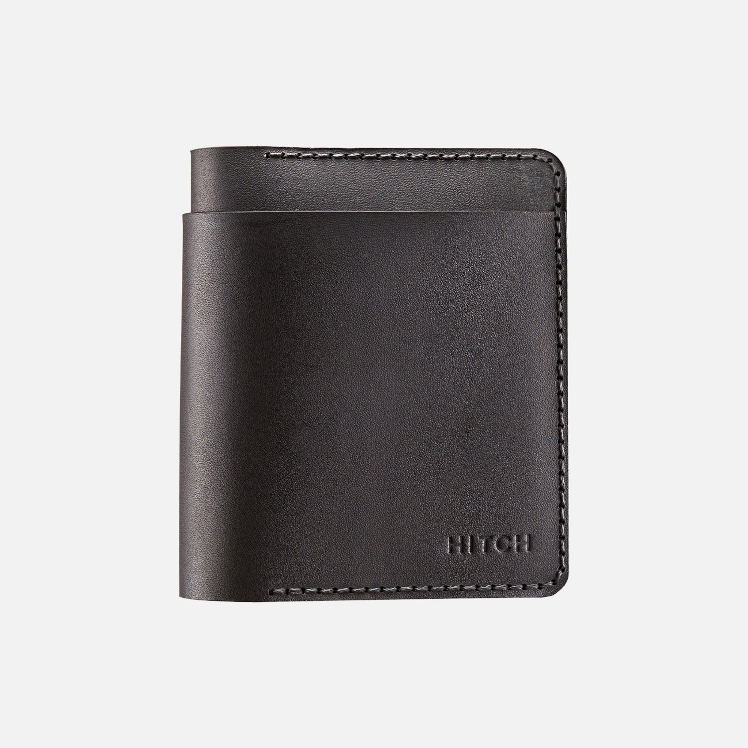 Bifold Wallet (Upgraded) - Handmade Natural Genuine Leather - Black - Marca Deals - Hitch