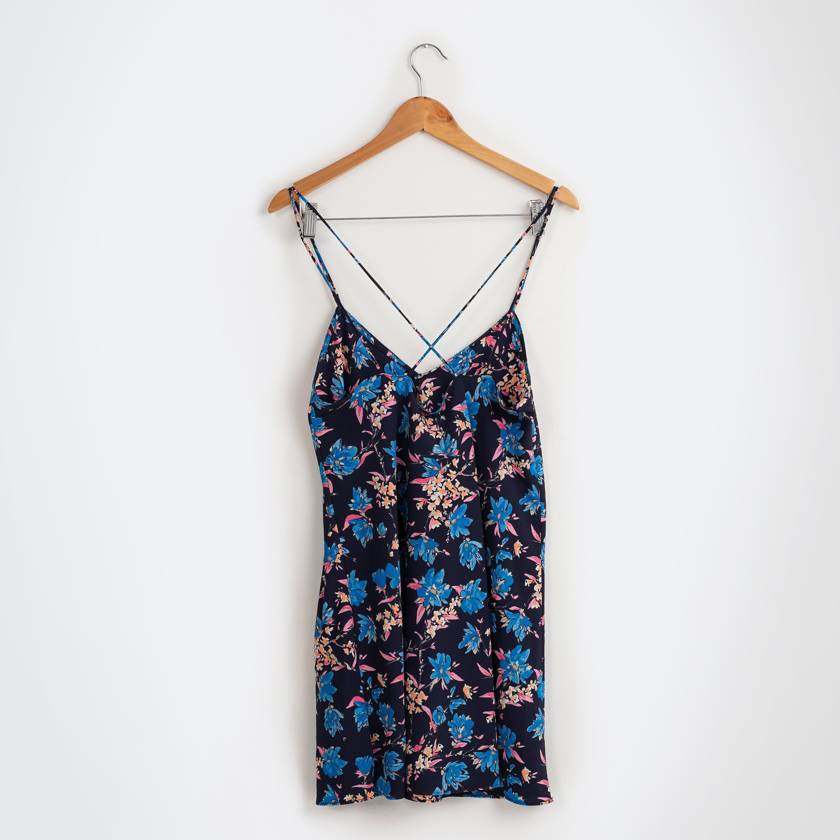 Blue and Pink Flowery Dress - Marca Deals - Zara