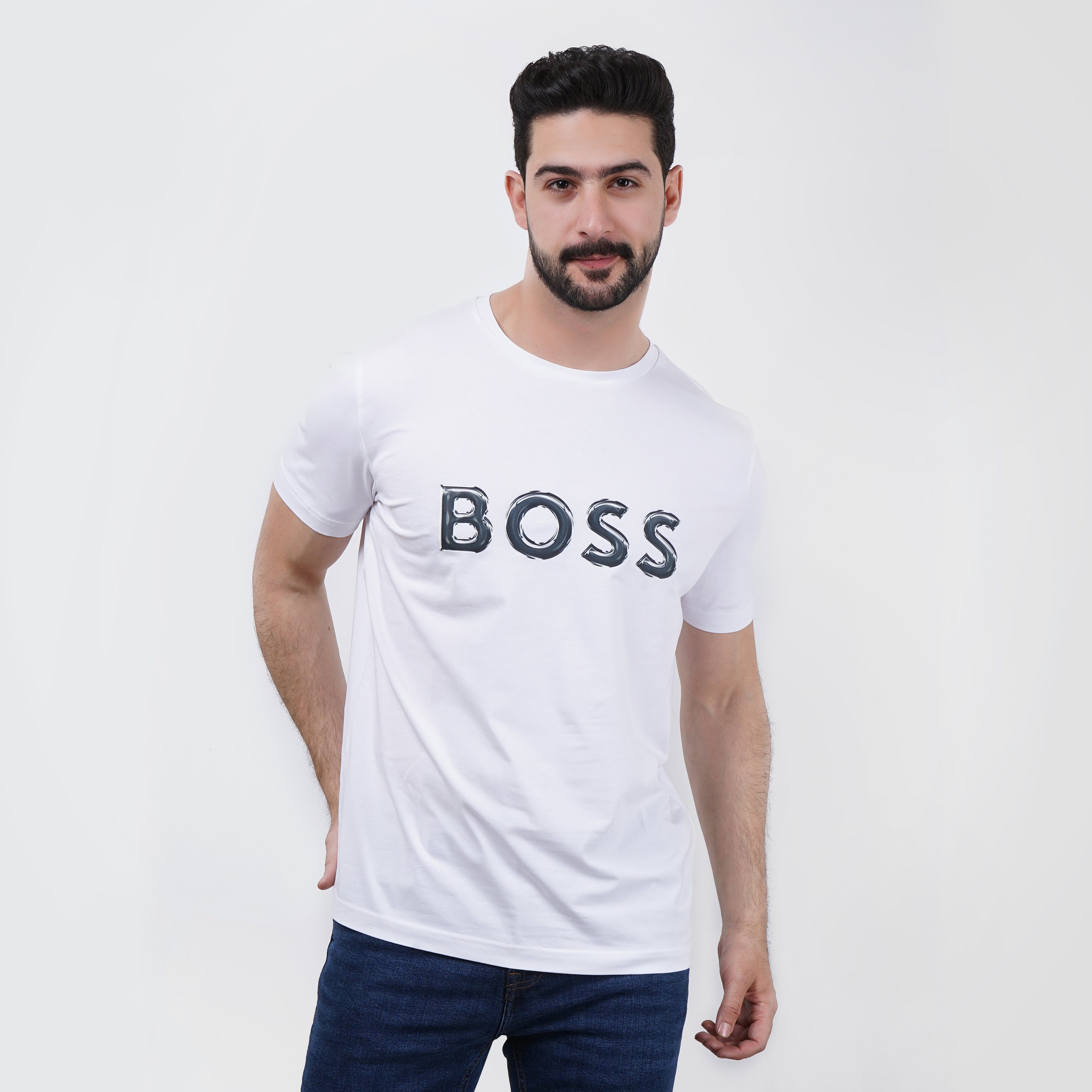 Boss Logo Printed Tee - Marca Deals - Boss