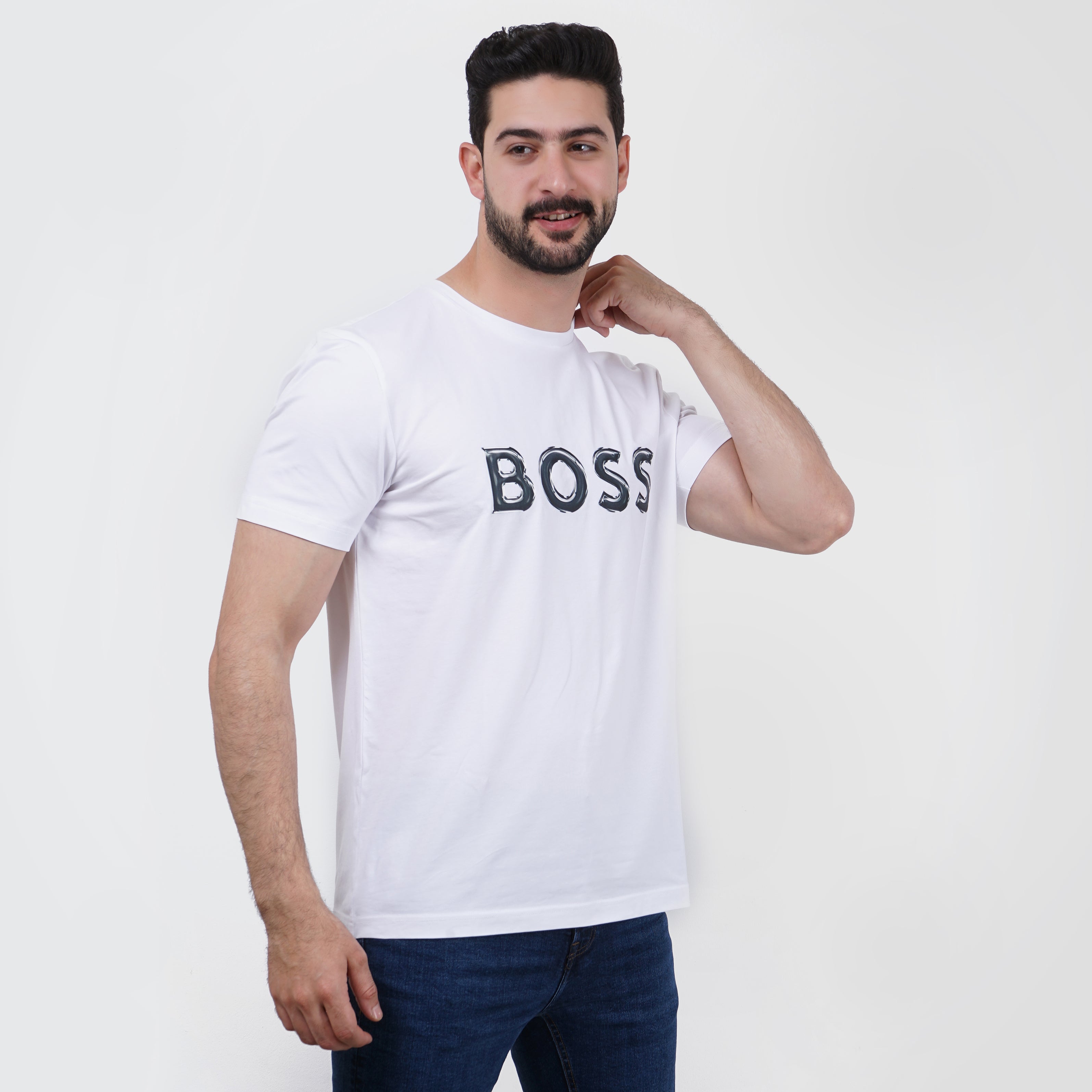 Boss Logo Printed Tee - Marca Deals - Boss