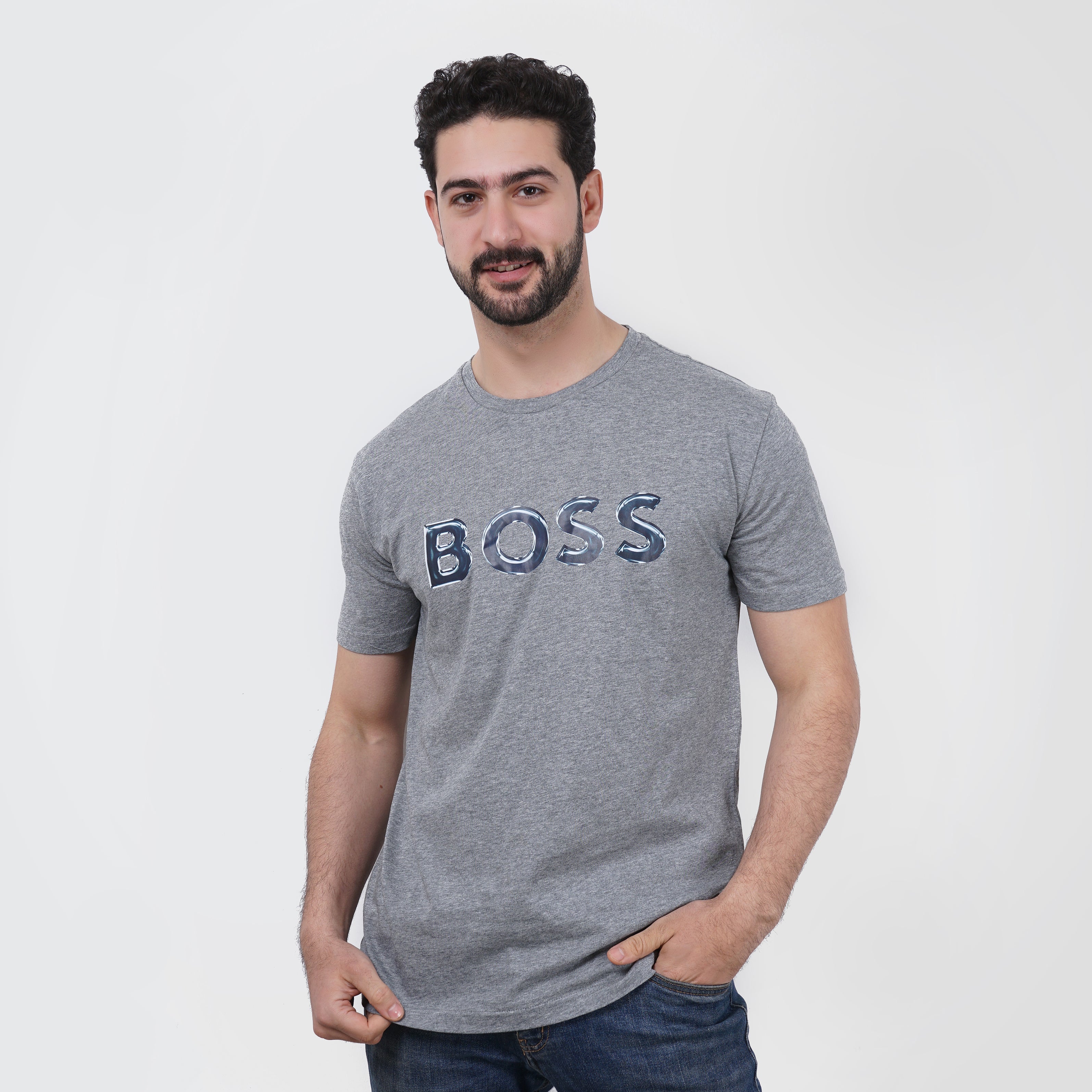 Boss Logo Printed Tee - Marca Deals - Boss