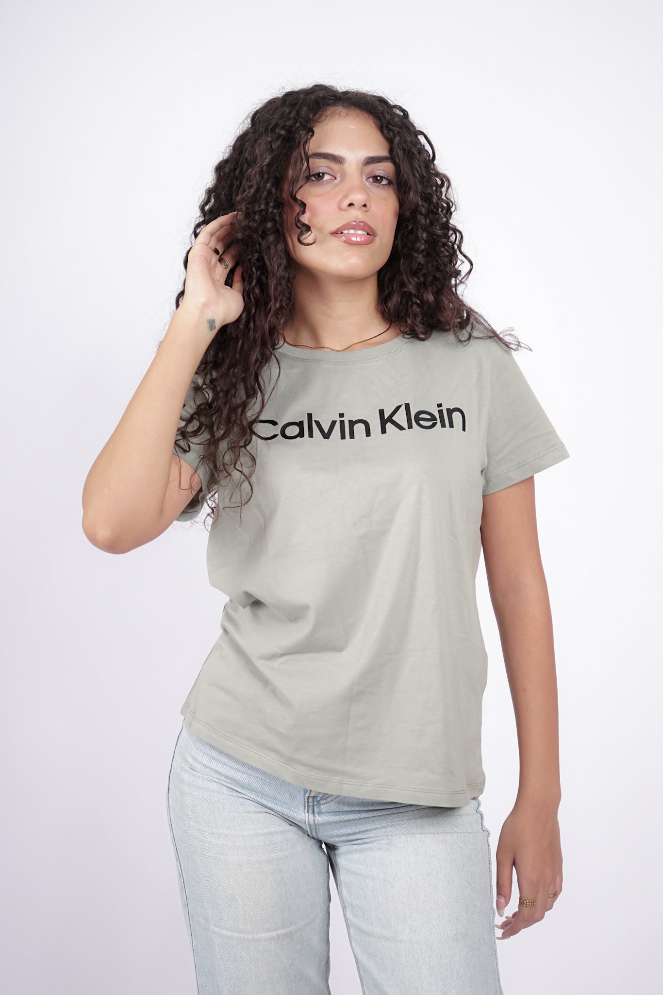 Calvin Klein Round Neck Green T-Shirt (Regular Fit) - Marca Deals - Calvin Klein