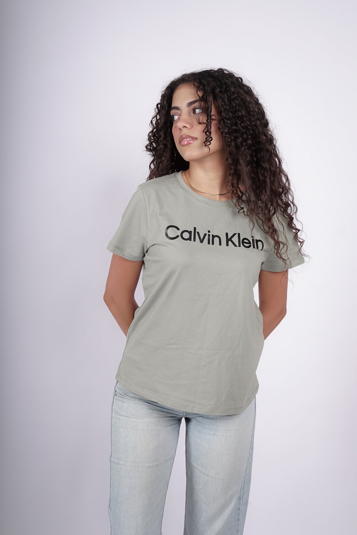 Calvin Klein Round Neck Green T-Shirt (Regular Fit) - Marca Deals - Calvin Klein