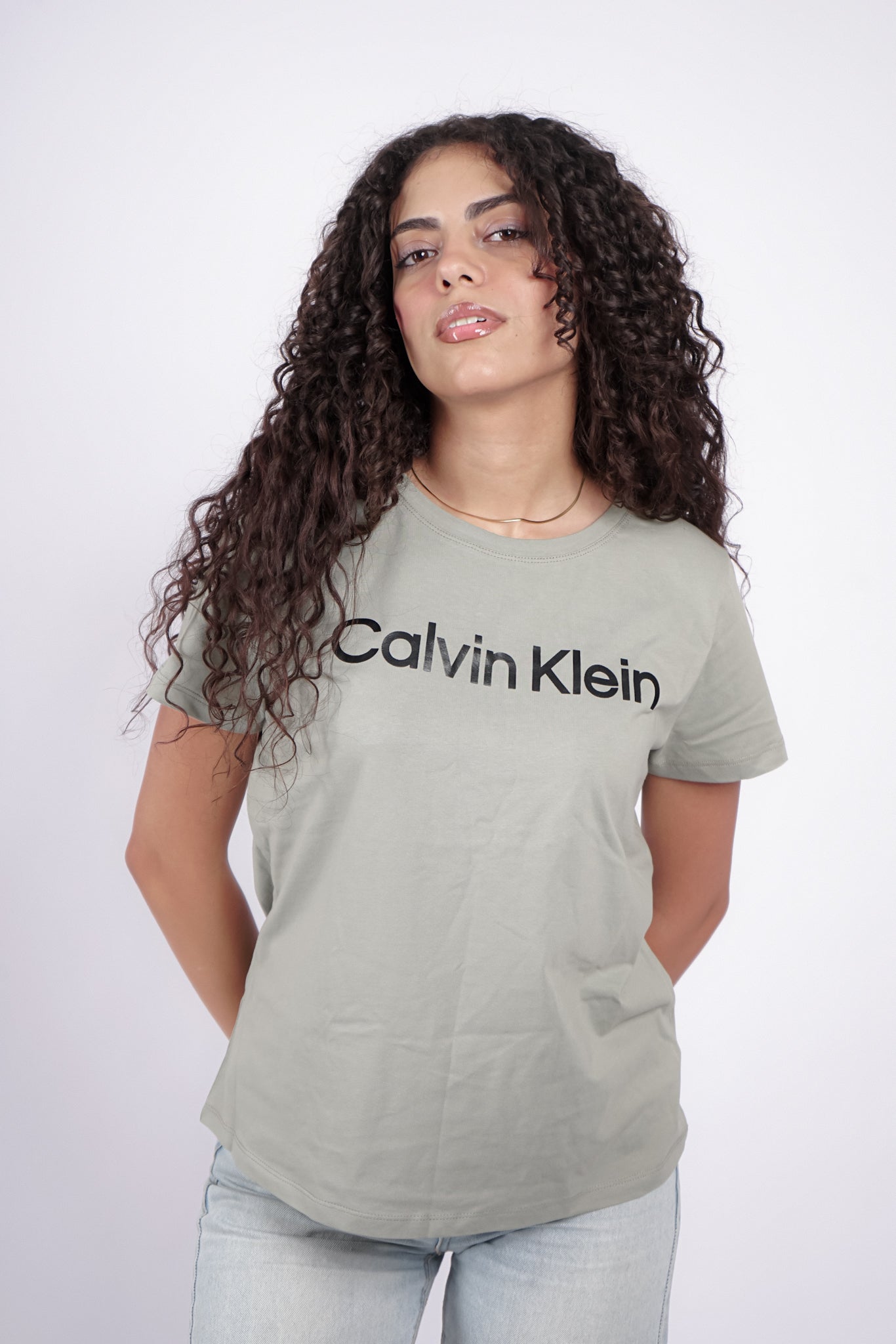 Calvin Klein Round Neck Green T-Shirt (Regular Fit) - Marca Deals - Calvin Klein