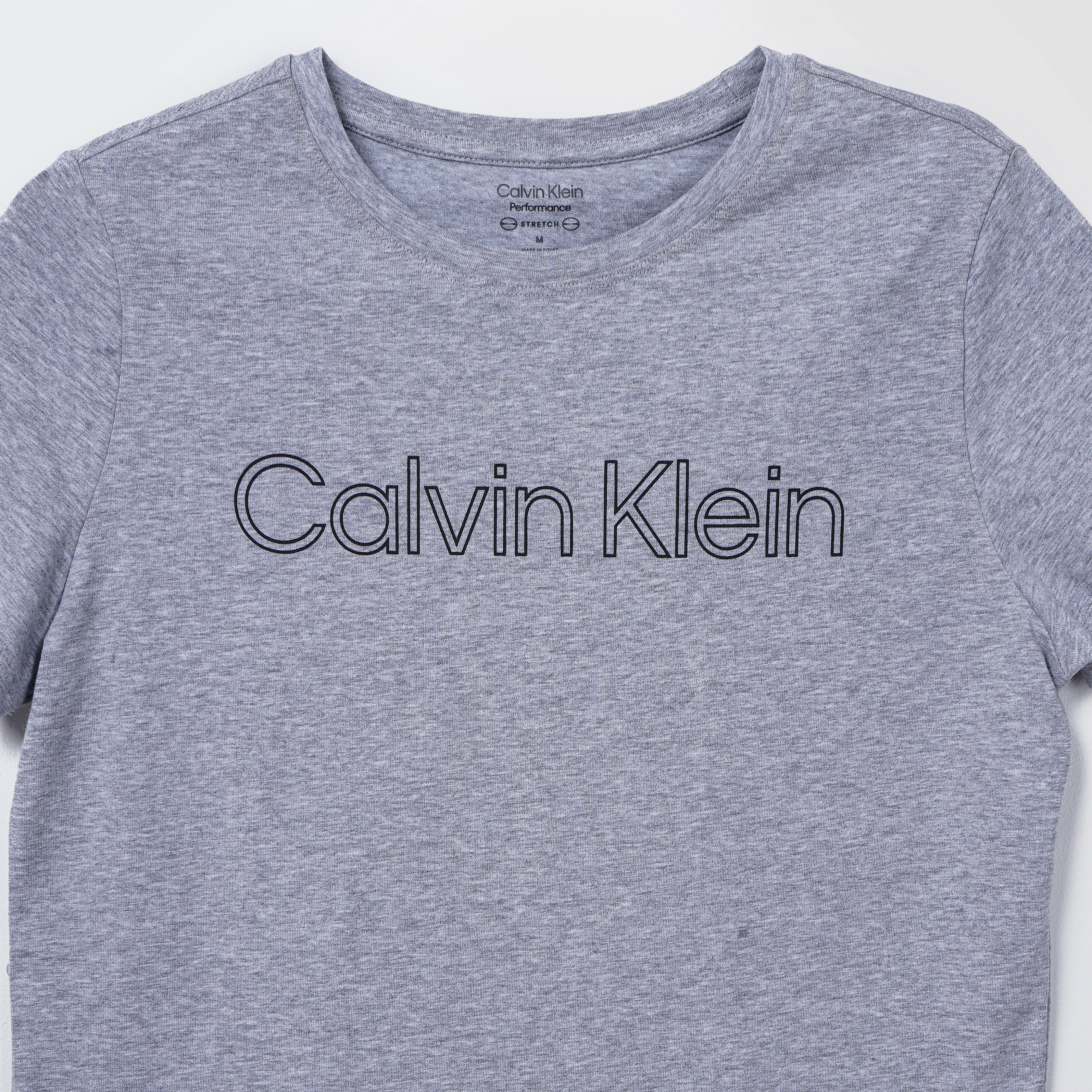 Calvin Klein Round Neck Grey T-Shirt - Marca Deals - Calvin Klein