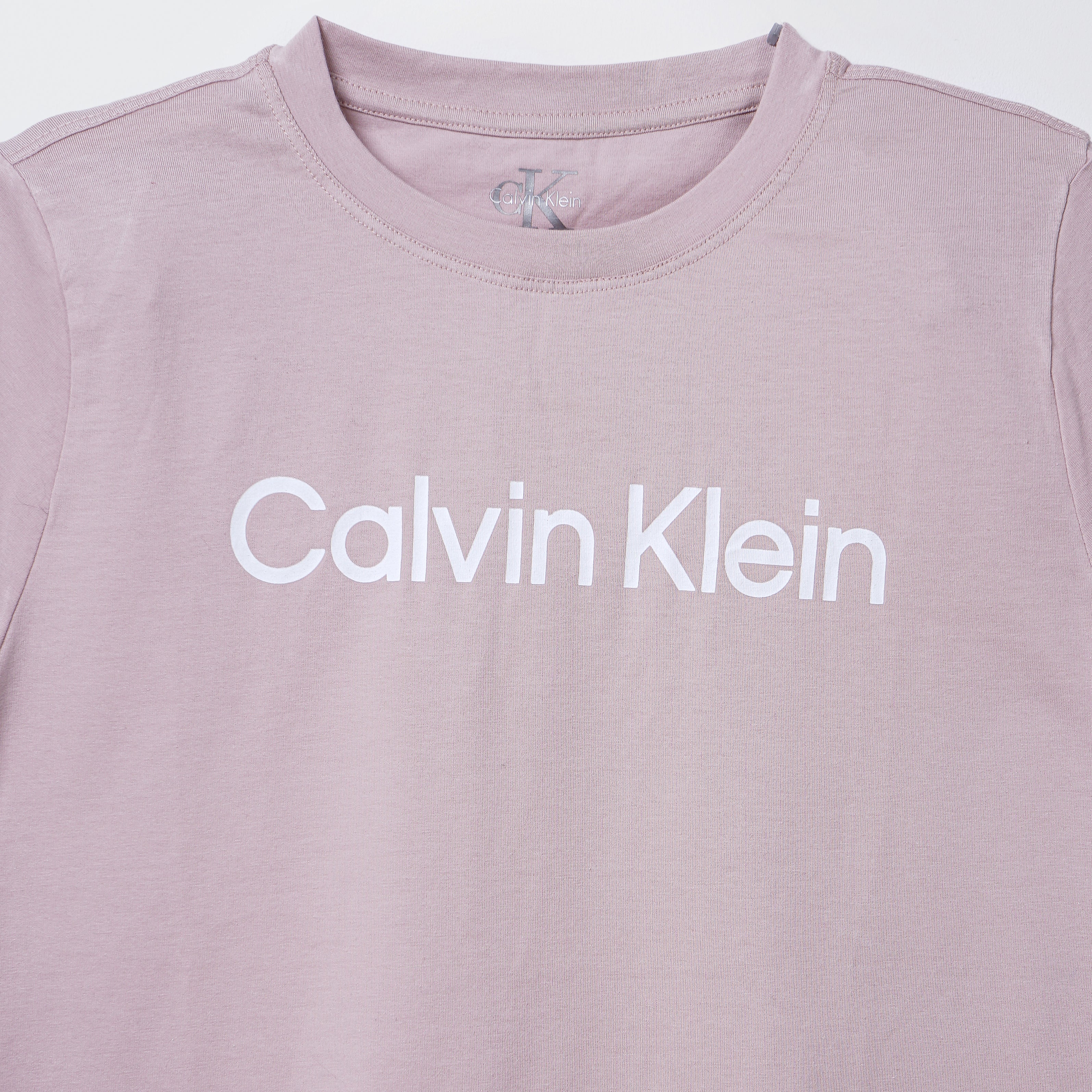 Calvin Klein Round Neck Lavender T-Shirt - Marca Deals - Calvin Klein