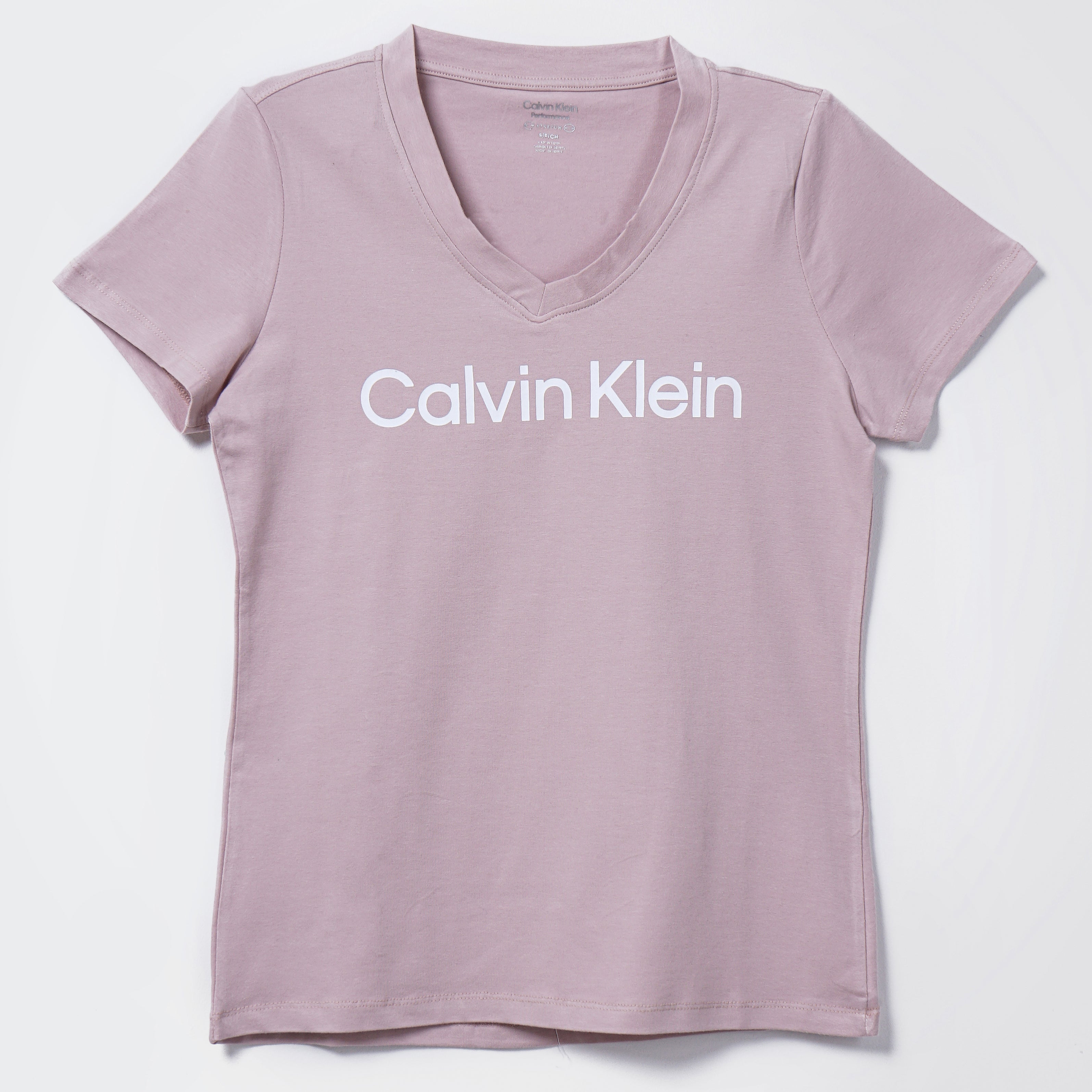 Calvin Klein V Neck Lavender T-Shirt - Marca Deals - Calvin Klein