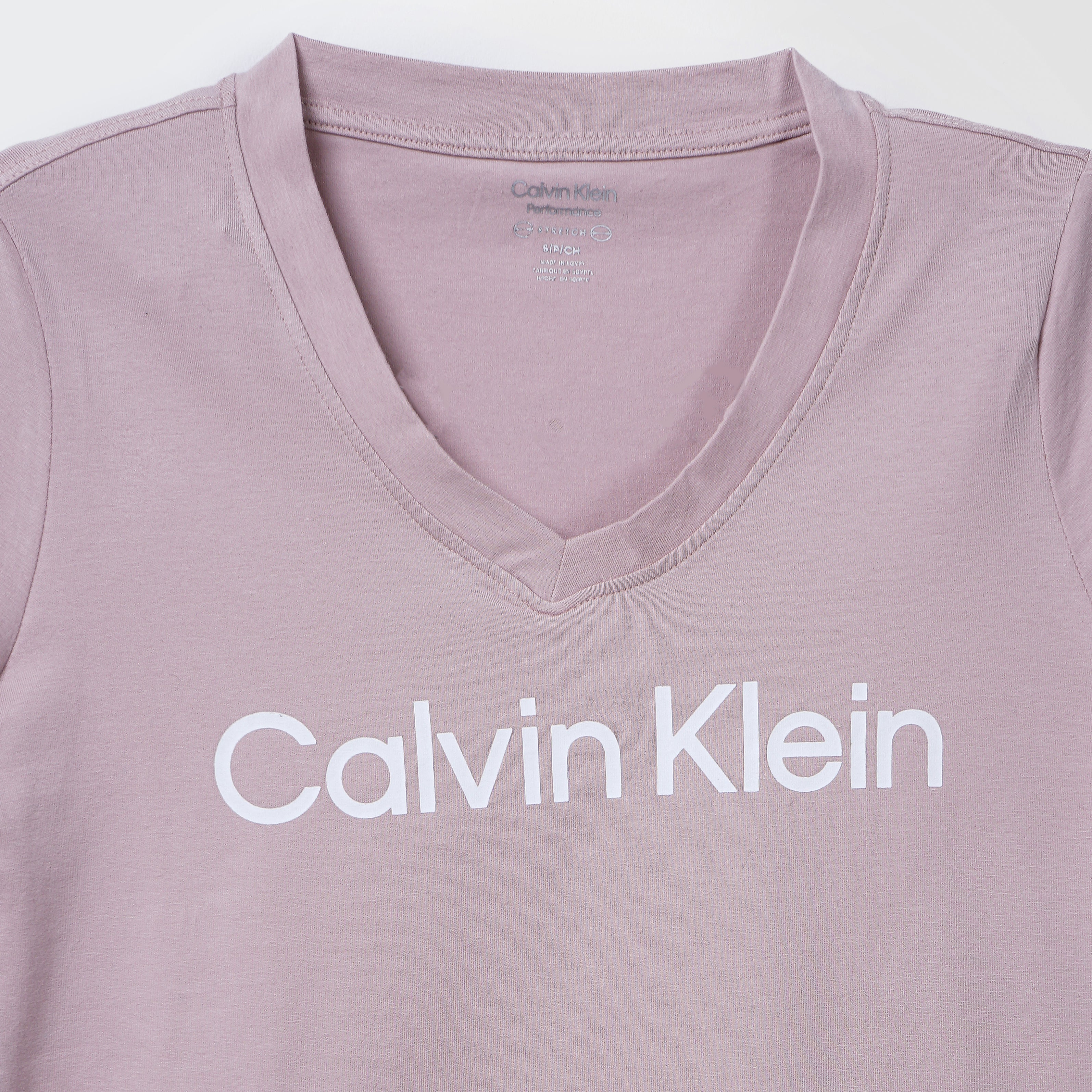Calvin Klein V Neck Lavender T-Shirt - Marca Deals - Calvin Klein