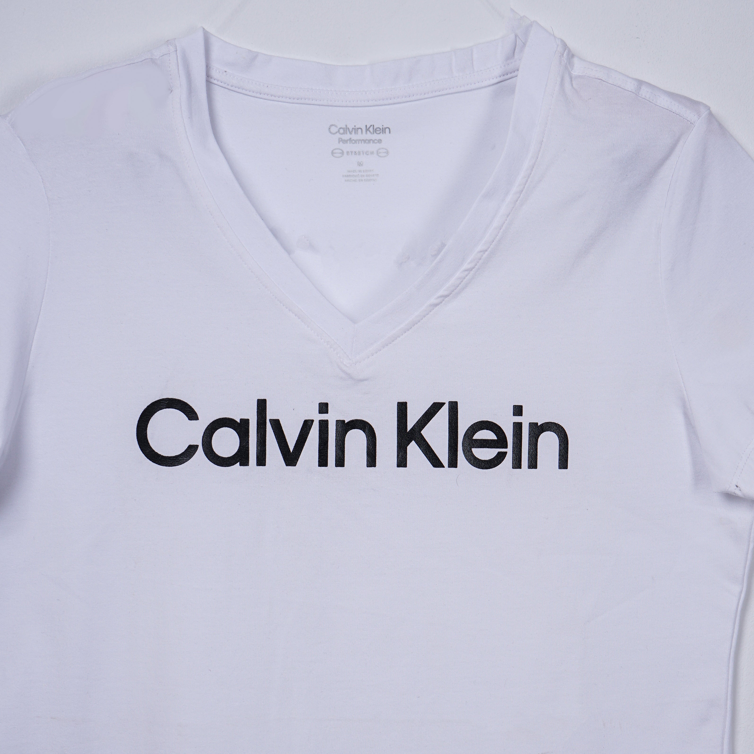 Calvin Klein V Neck White T-Shirt - Marca Deals - Calvin Klein