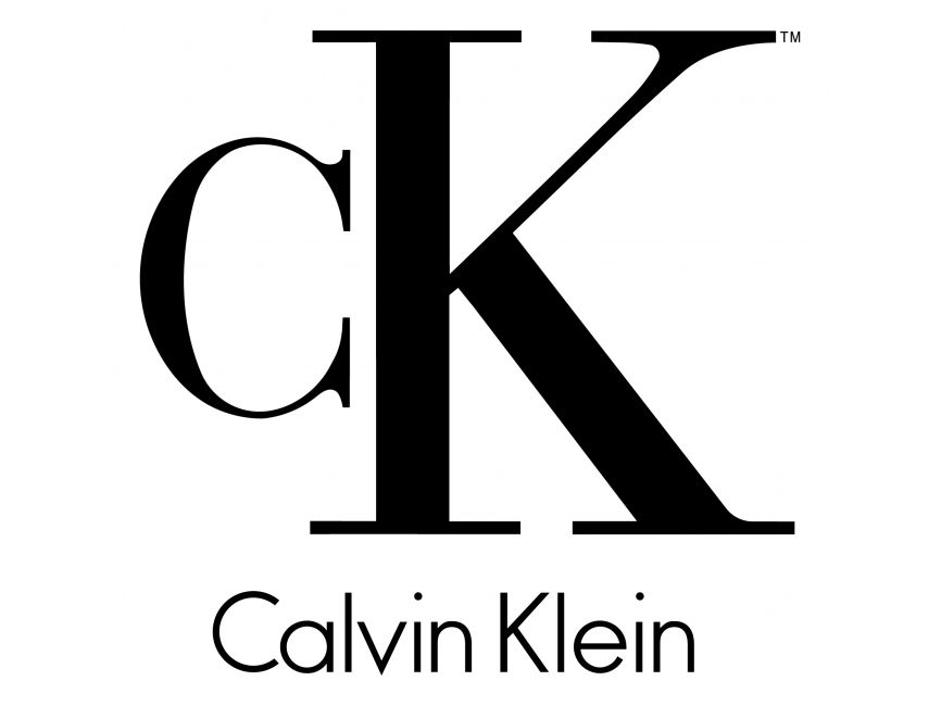 Black and white 'CK Calvin Klein' logo