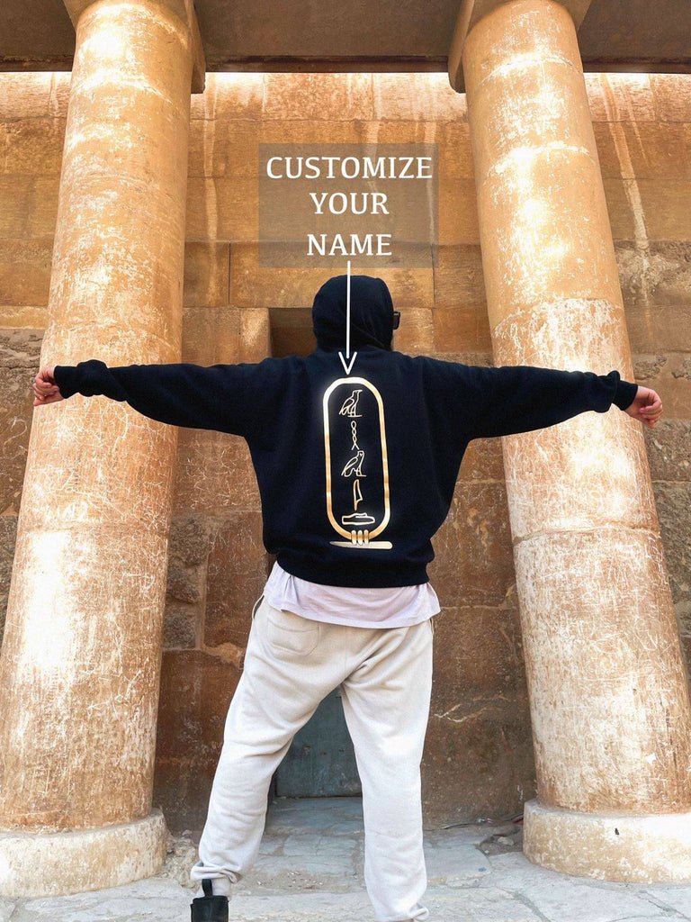 Customize Your Name in Hieroglyphs Oversized Hoodie - Marca Deals - Design Kaf