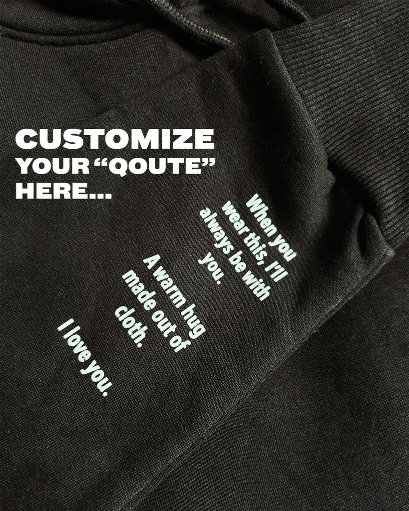 Customized Sleeve text Regular Hoodie - Marca Deals - Design Kaf