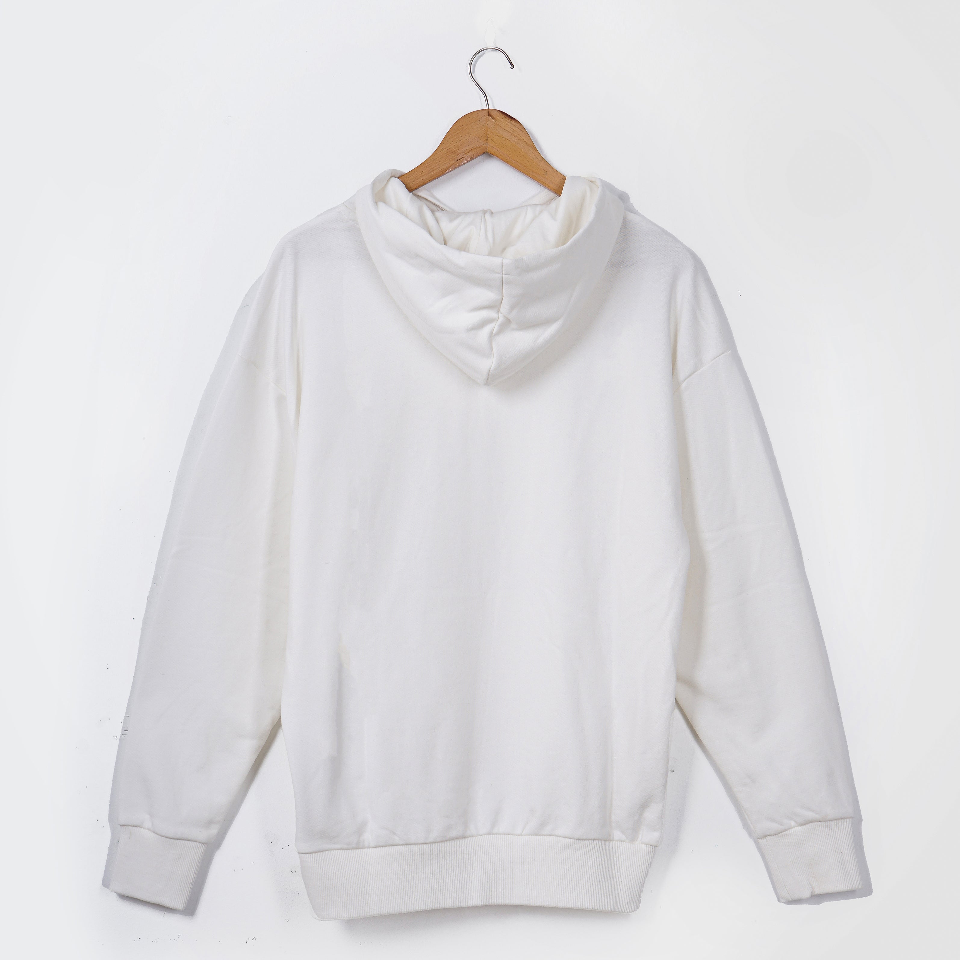 Defacto Basic White Hoodie - Marca Deals - Defacto