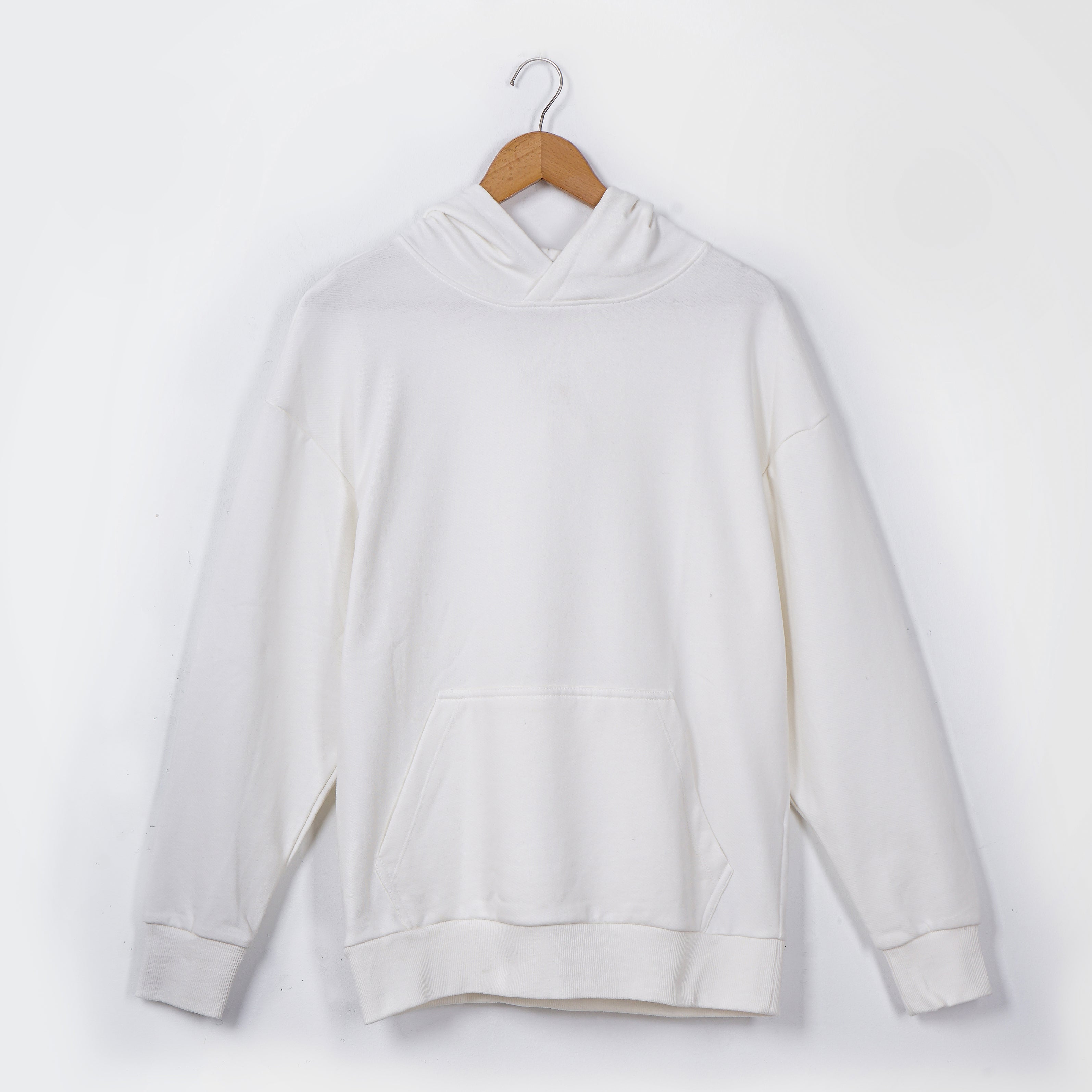 Defacto Basic White Hoodie - Marca Deals - Defacto