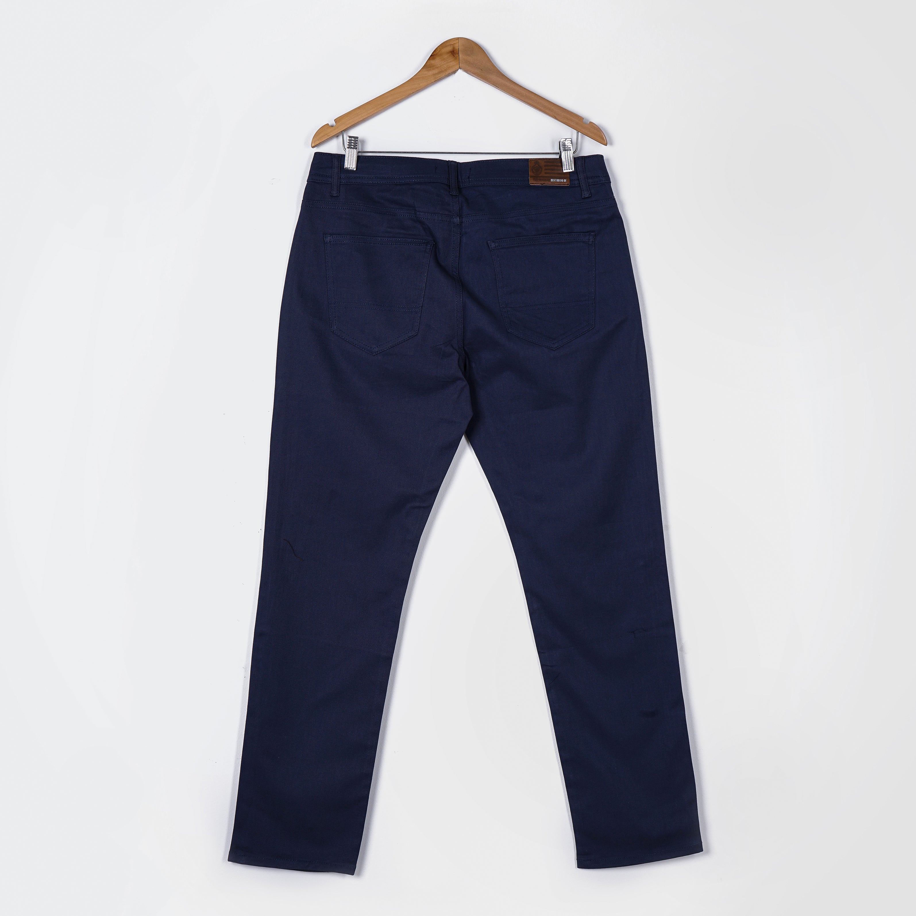 DeFacto Regular Fit Gabardine Dark Blue Trousers - Marca Deals - Defacto