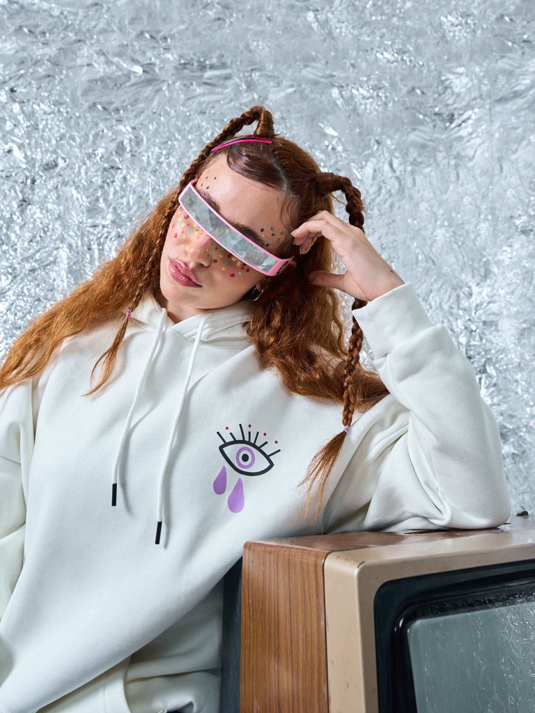 Do No Harm Take No Shit Eyes Oversized Hoodie - Marca Deals - Design Kaf