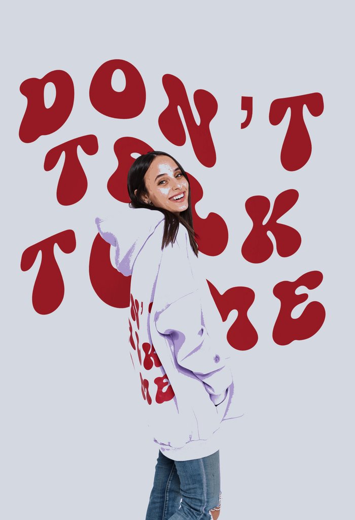 Don't talk to me oversized Hoodies - Marca Deals - Design Kaf