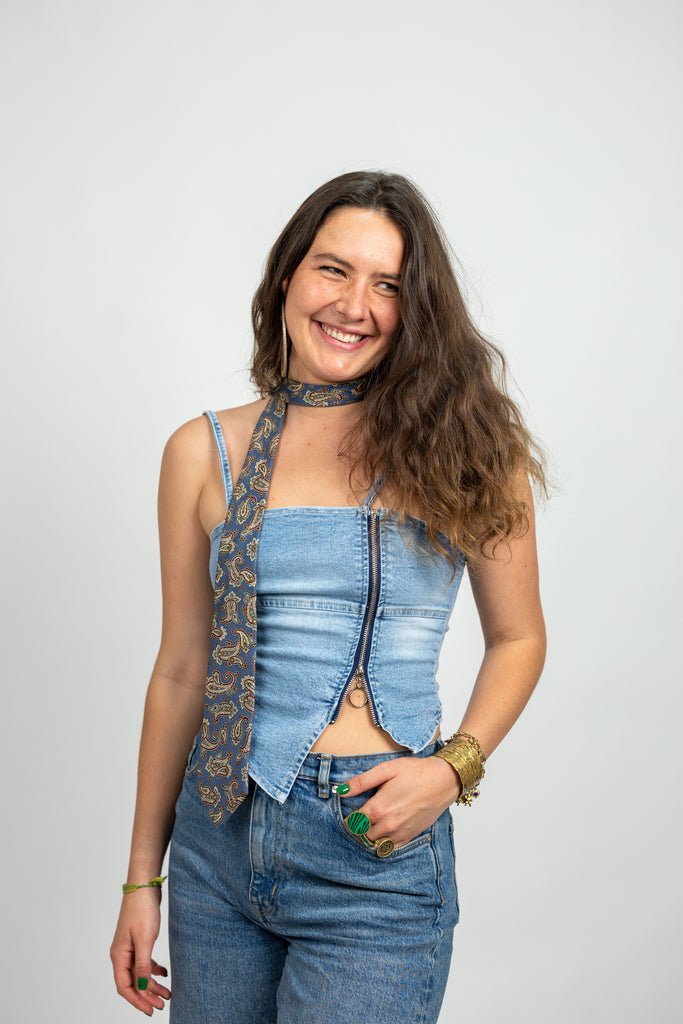 Hamburg Denim Corset Top - Marca Deals - Design Kaf