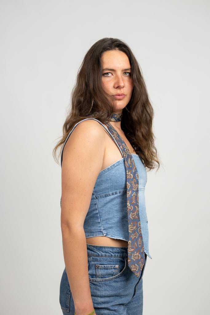 Hamburg Denim Corset Top - Marca Deals - Design Kaf