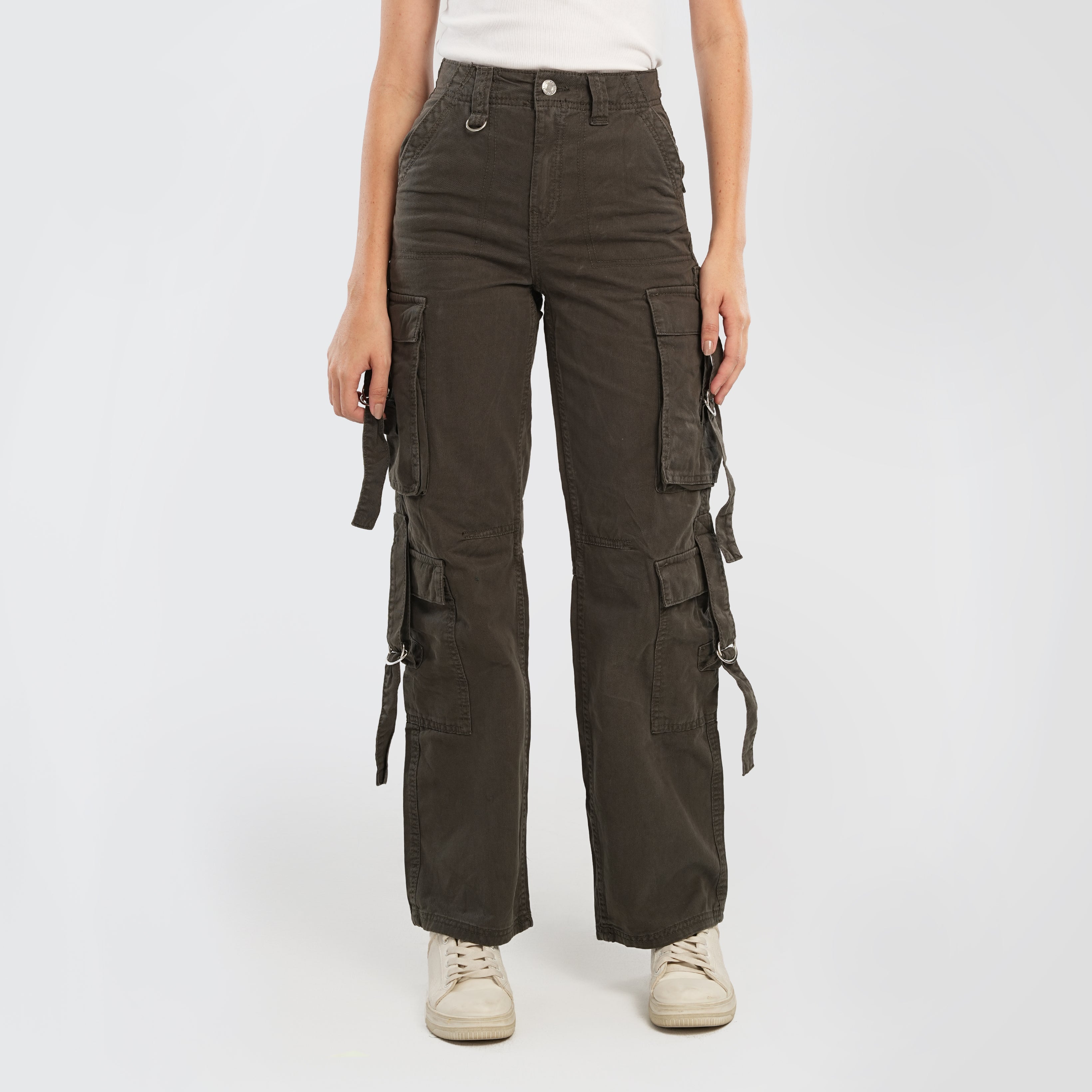 High waist Bershka Multicargo - Marca Deals - Bershka