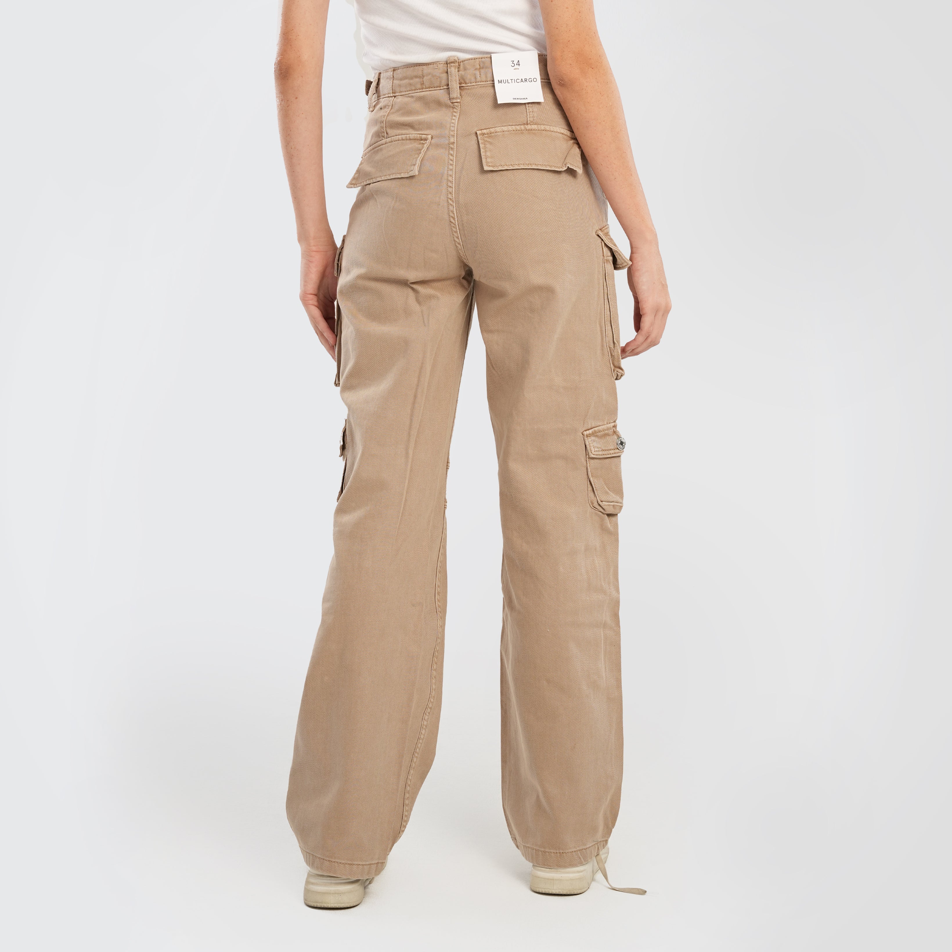 High waist Bershka Multicargo - Marca Deals - Bershka