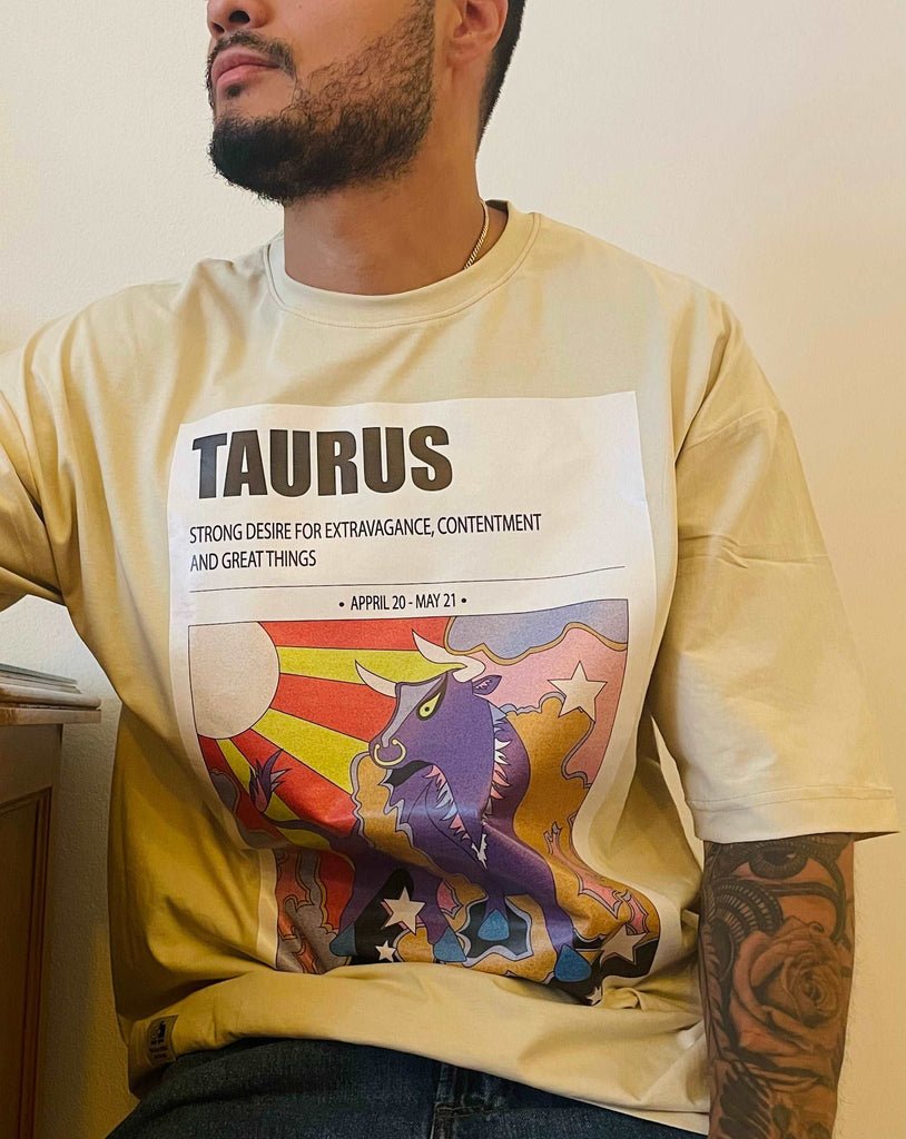 Horoscopes Poster Oversized T - shirt - Marca Deals - Design Kaf