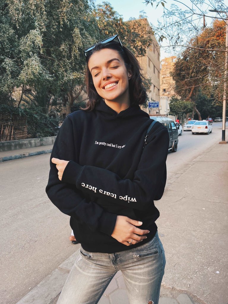 I'm Pretty Cool But I Cry A Lot Regular Hoodie - Marca Deals - Design Kaf