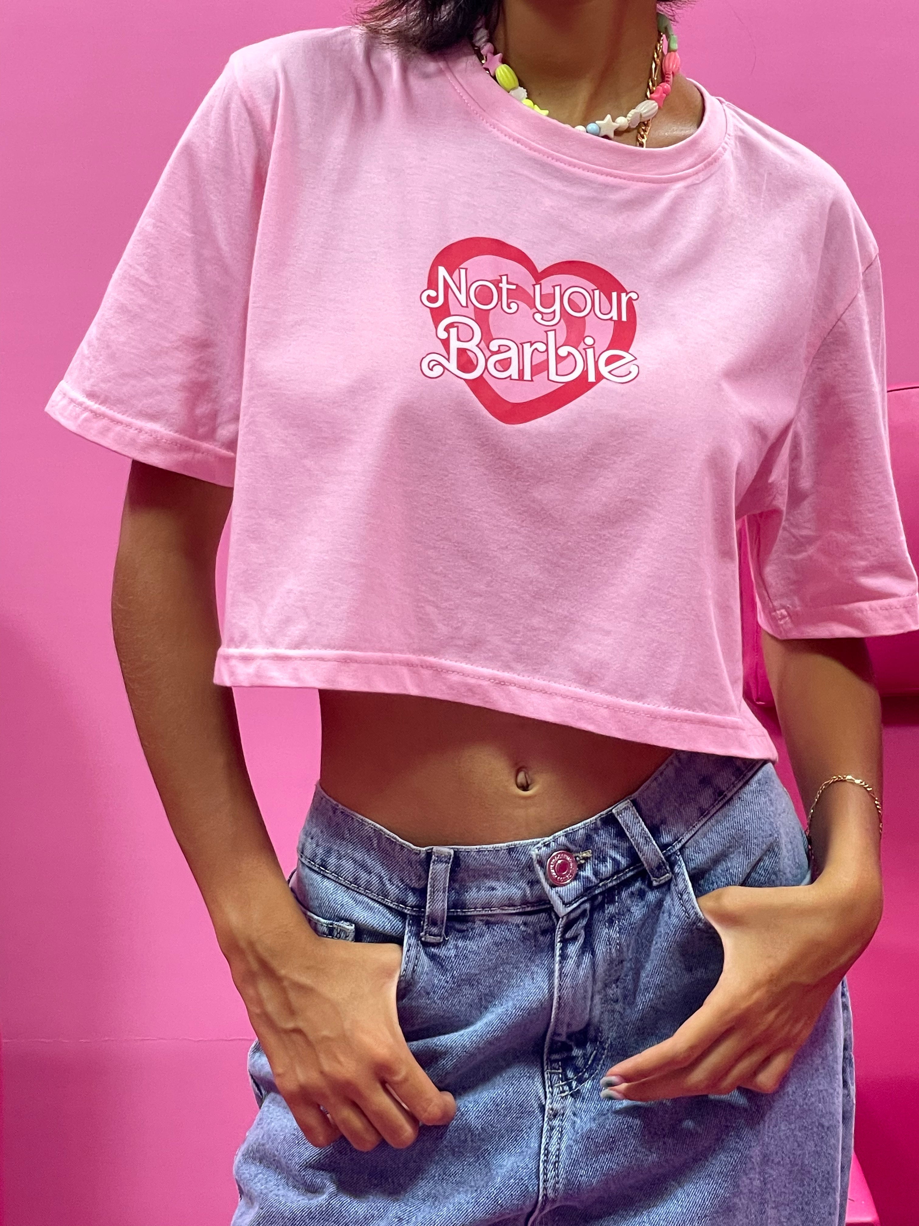 Not Your Barbie Heart Crop Top - Marca Deals - Design Kaf