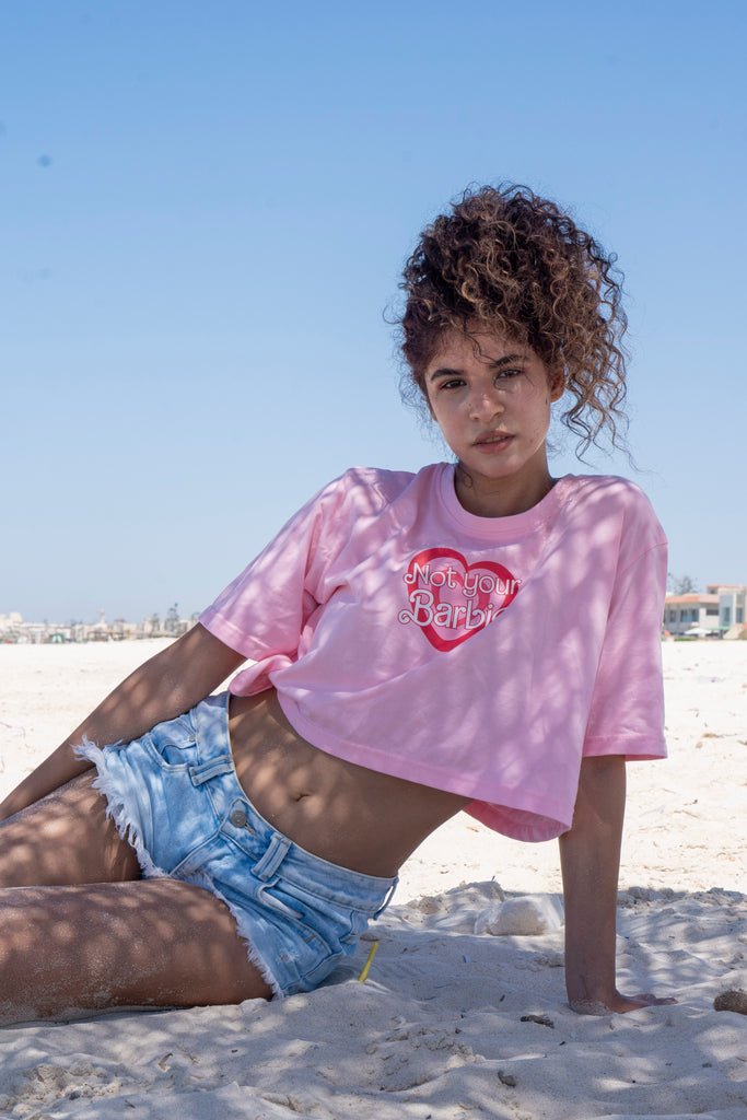 Not Your Barbie Heart Crop Top - Marca Deals - Design Kaf