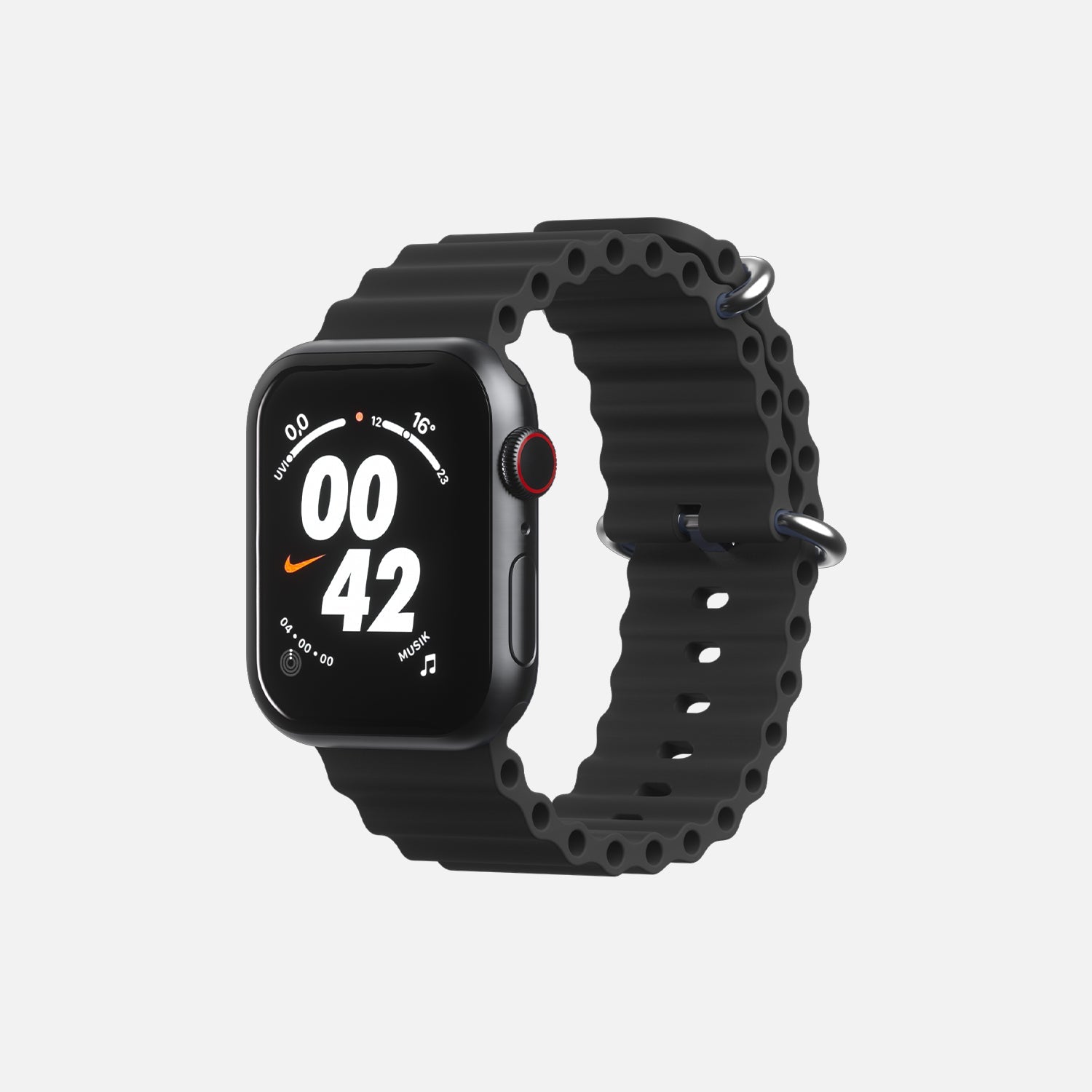 Ocean Band for Apple Watch - 42/44/45/49 - Black - Marca Deals - Hitch