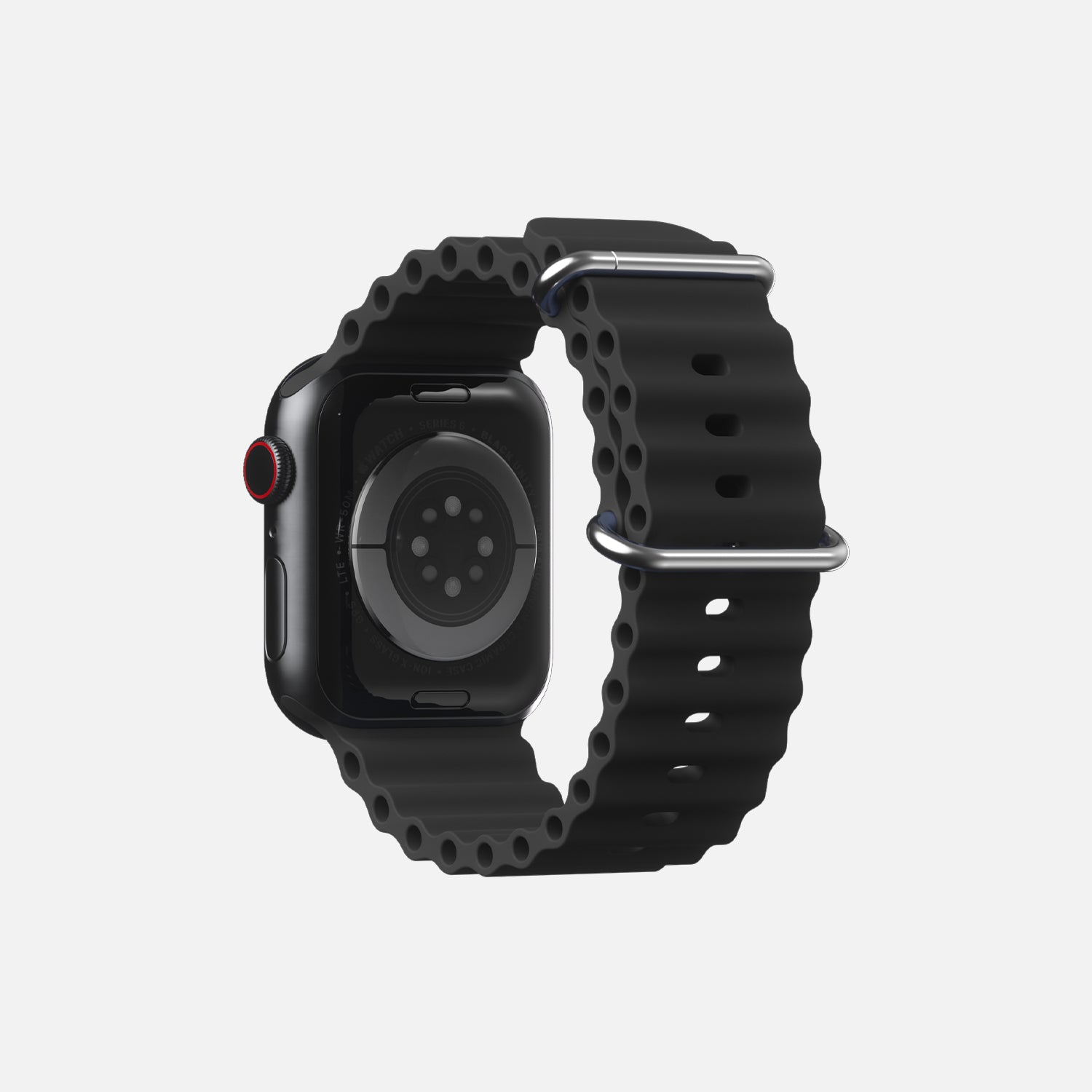 Ocean Band for Apple Watch - 42/44/45/49 - Black - Marca Deals - Hitch