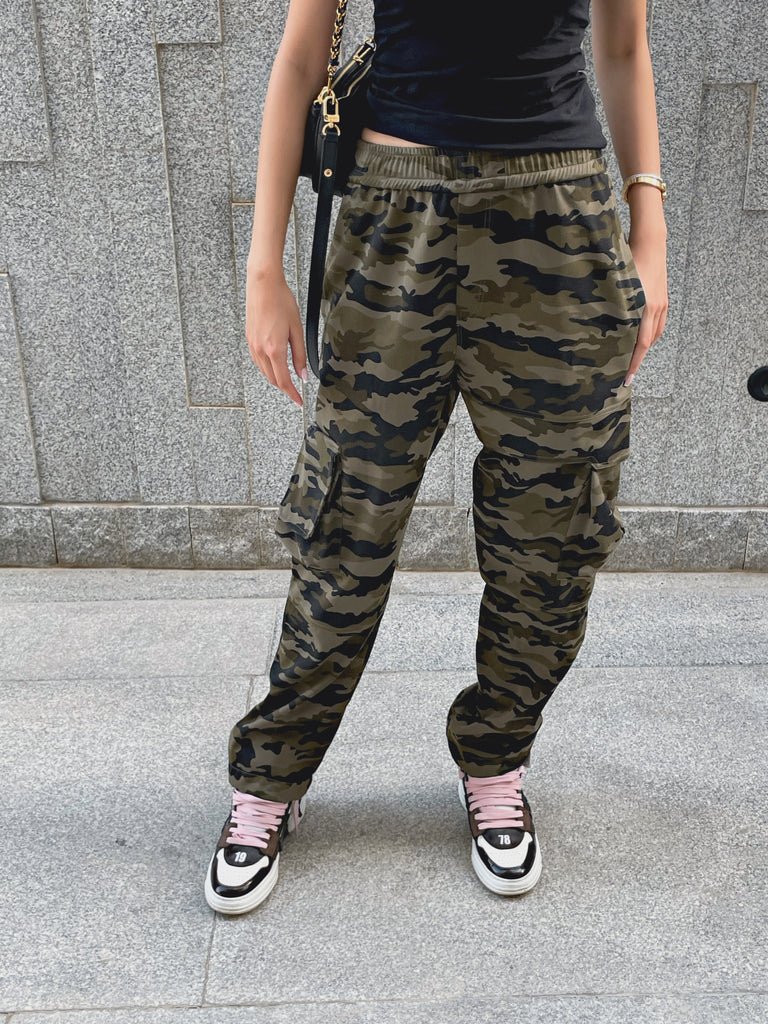 Olive Camo Army Baggy Cargo Pants - Marca Deals - Design Kaf