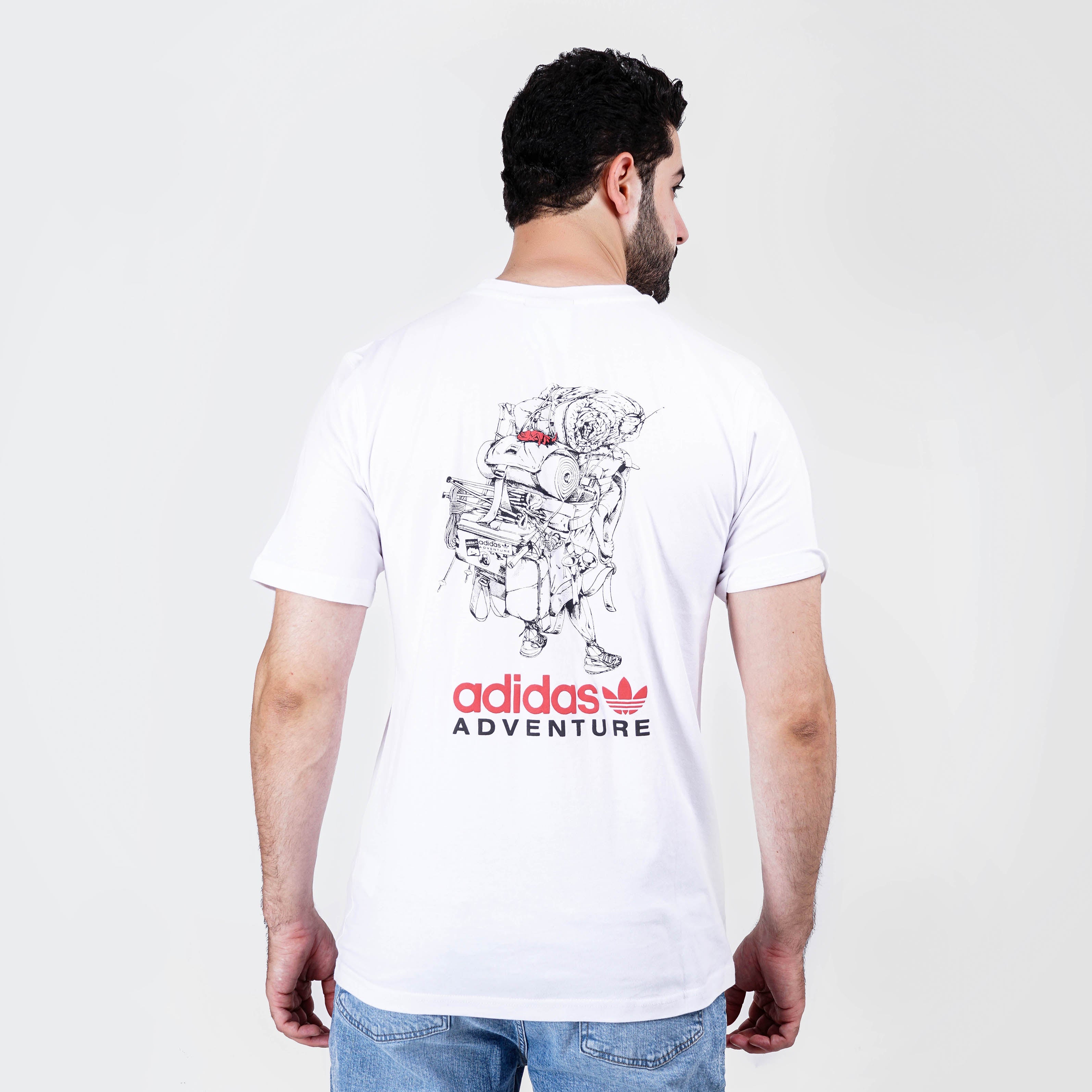 Original Adidas Back Print Tee (White) - Marca Deals - Adidas