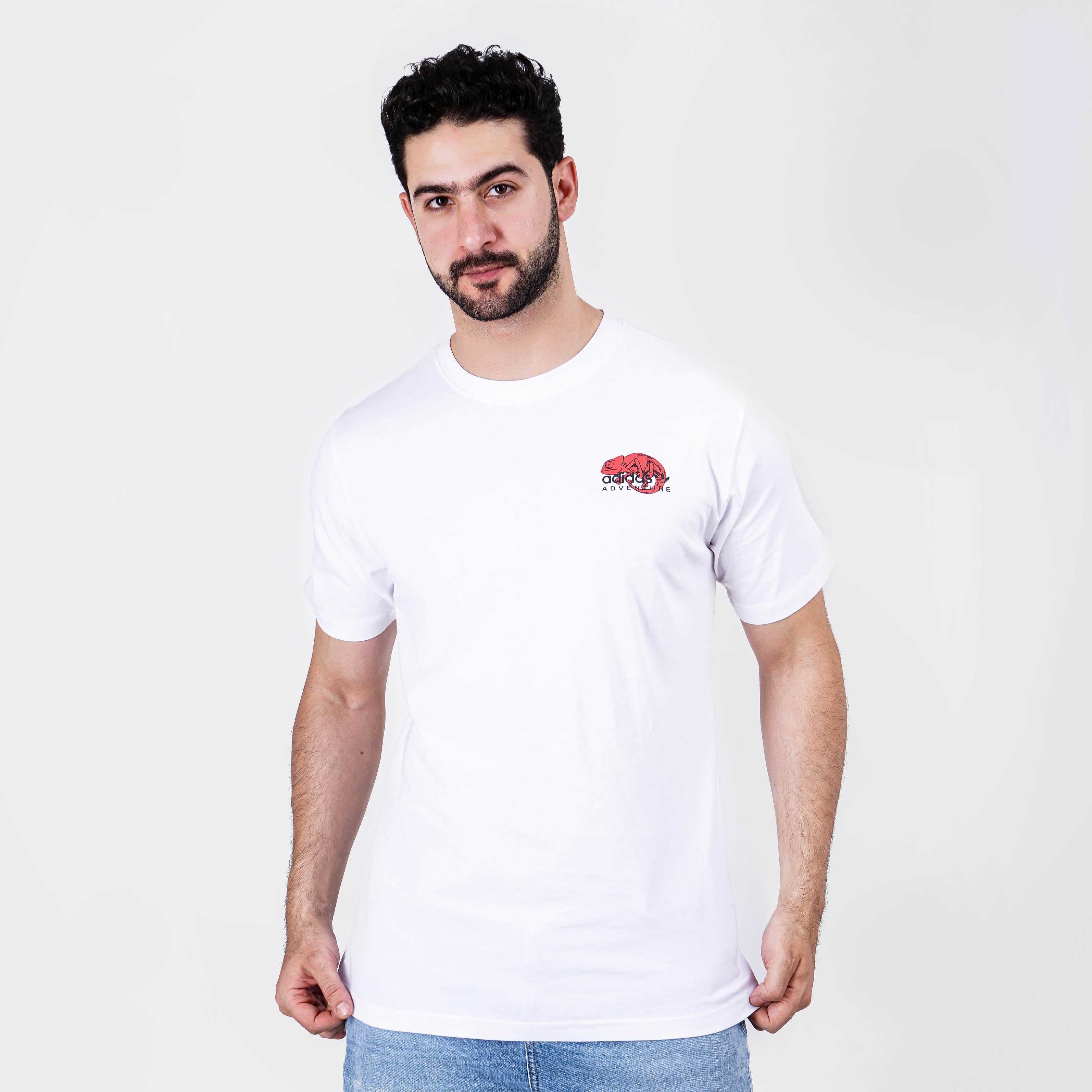 Original Adidas Back Print Tee White Marca Deals