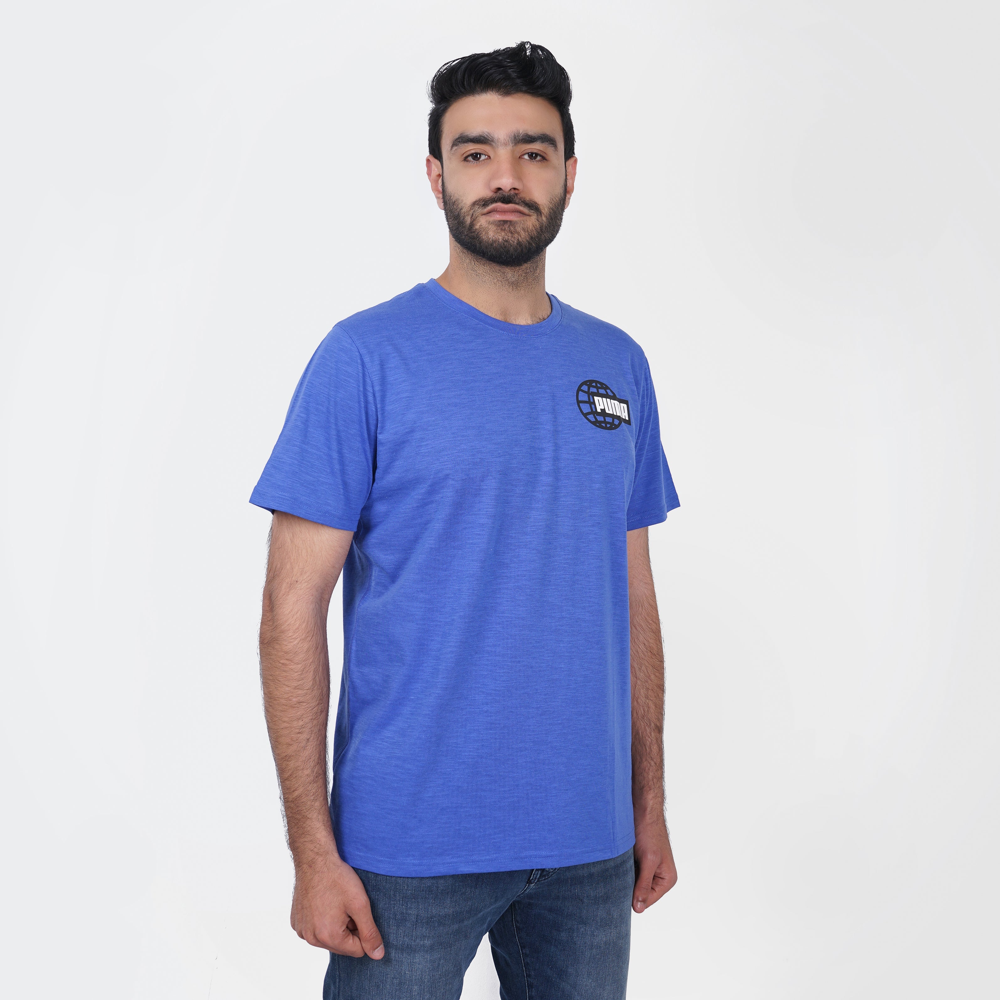 Original Blue PUMA Short Sleeves T-Shirt - Marca Deals - puma