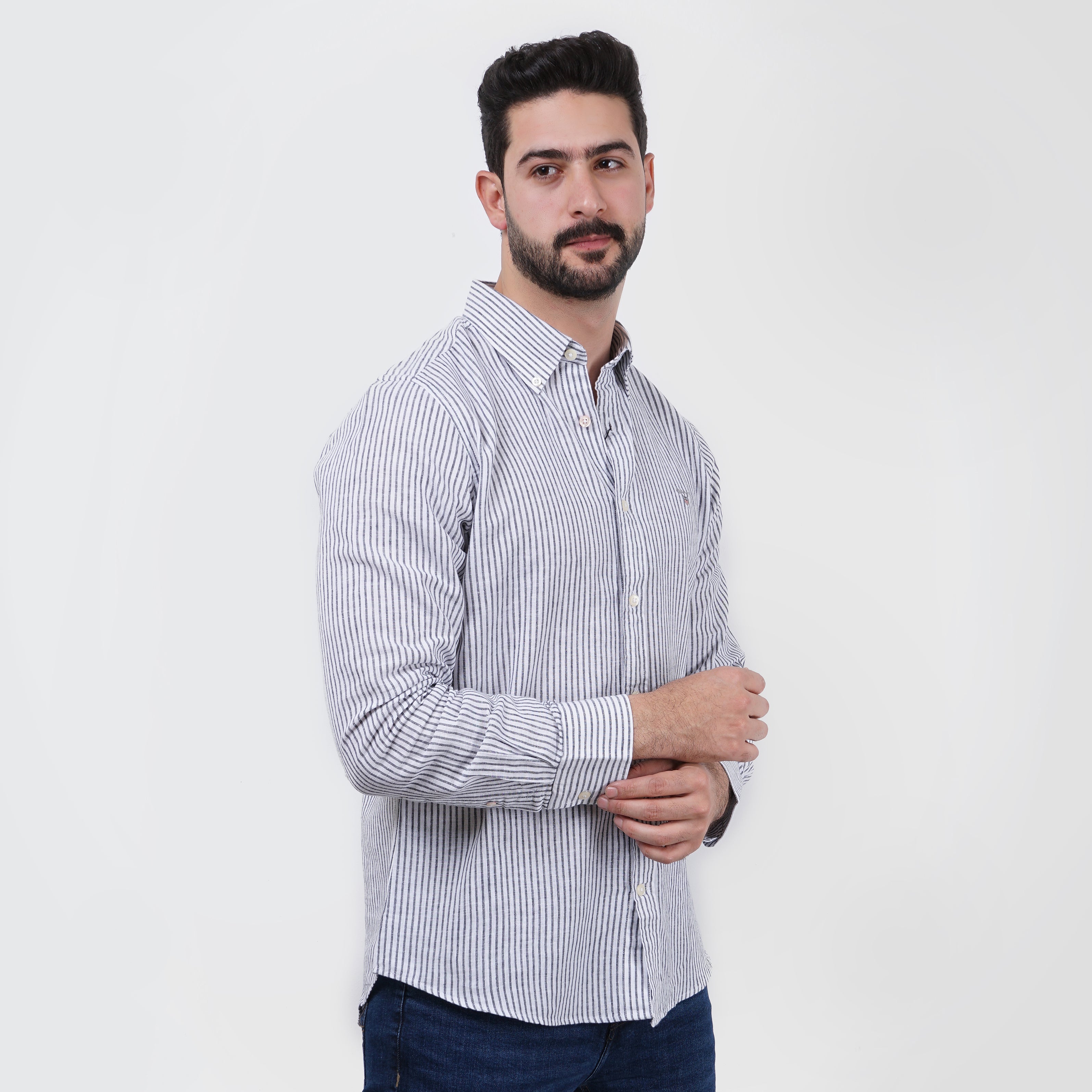 Original Gant Linen Stripes Shirt - Marca Deals - Gant