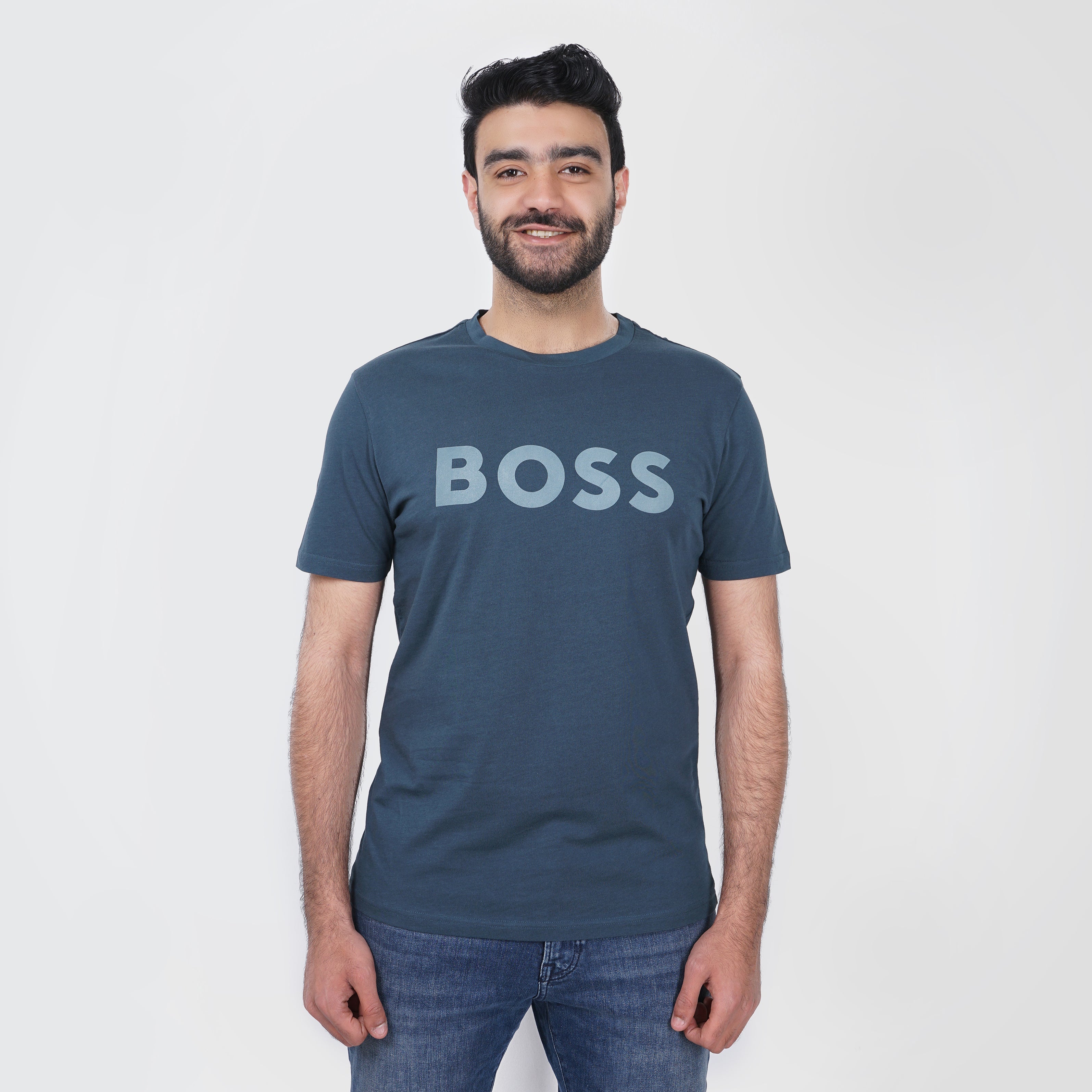 Grey hugo boss top hotsell