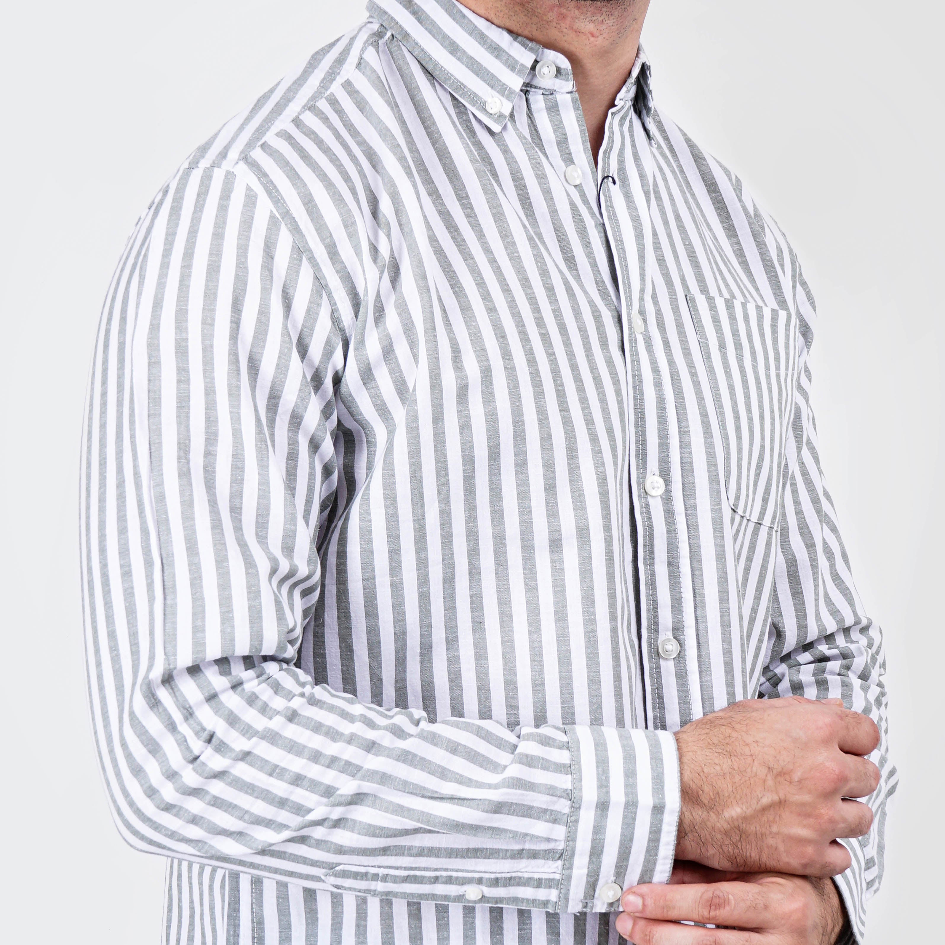 ORIGINAL ZARA LINEN STRIPES SHIRT - Marca Deals - Zara