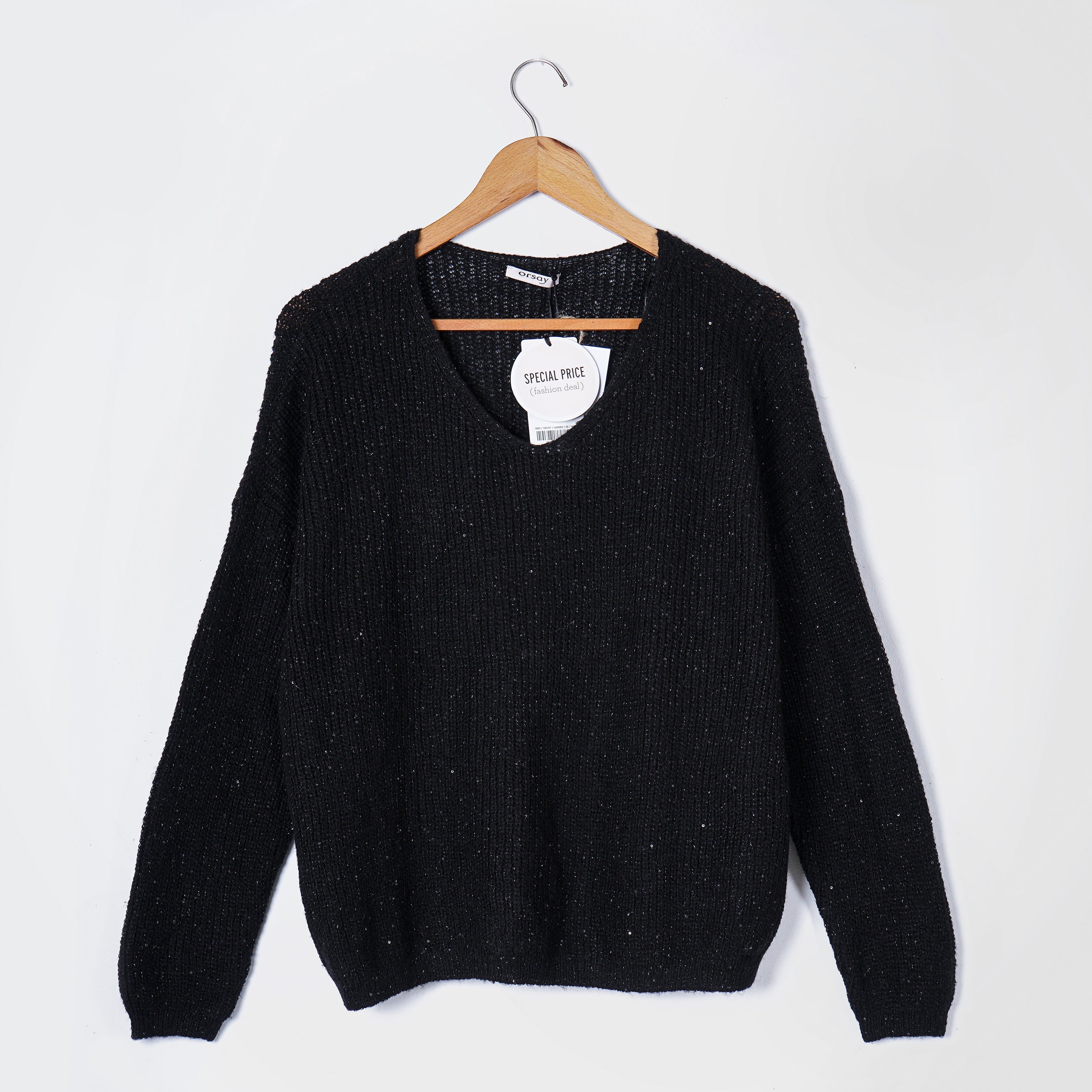 Orsay Knitted Black Sweater - Marca Deals - Orsay