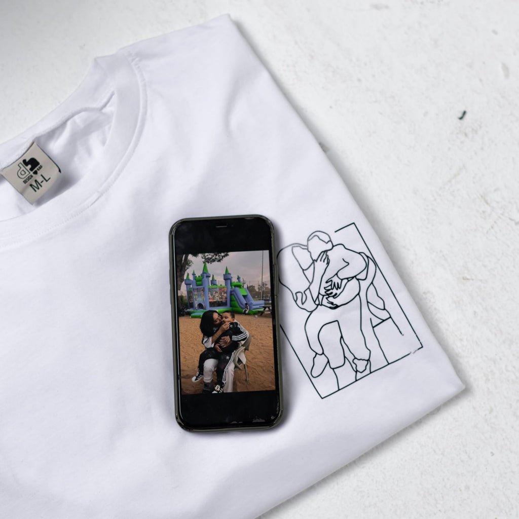 Picture Outline Oversized T - shirt - Marca Deals - Design Kaf