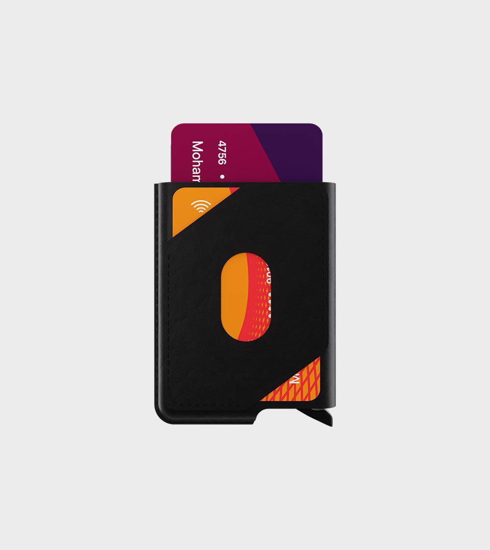 Pocket™ - World’s Most Advanced NFC Cardholder - Black - Marca Deals - Tap