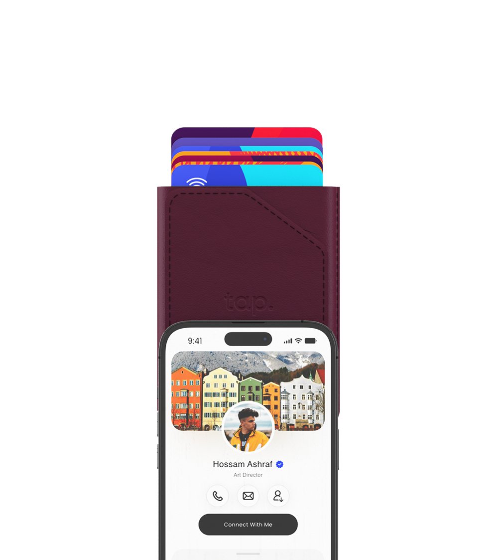 Pocket™ - World’s Most Advanced NFC Cardholder - Burgundy - Marca Deals - Tap