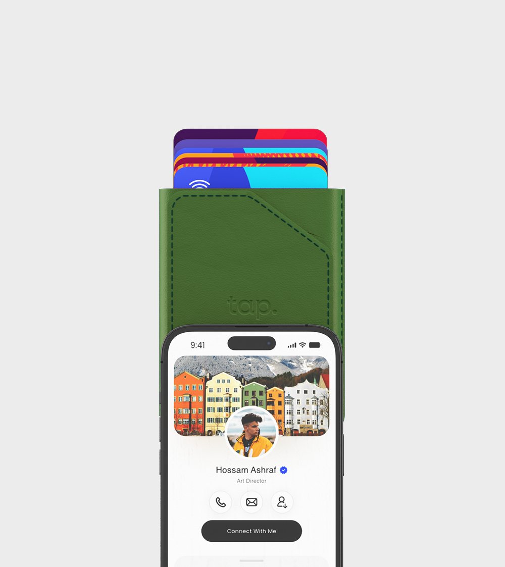 Pocket™ - World’s Most Advanced NFC Cardholder - Green - Marca Deals - Tap