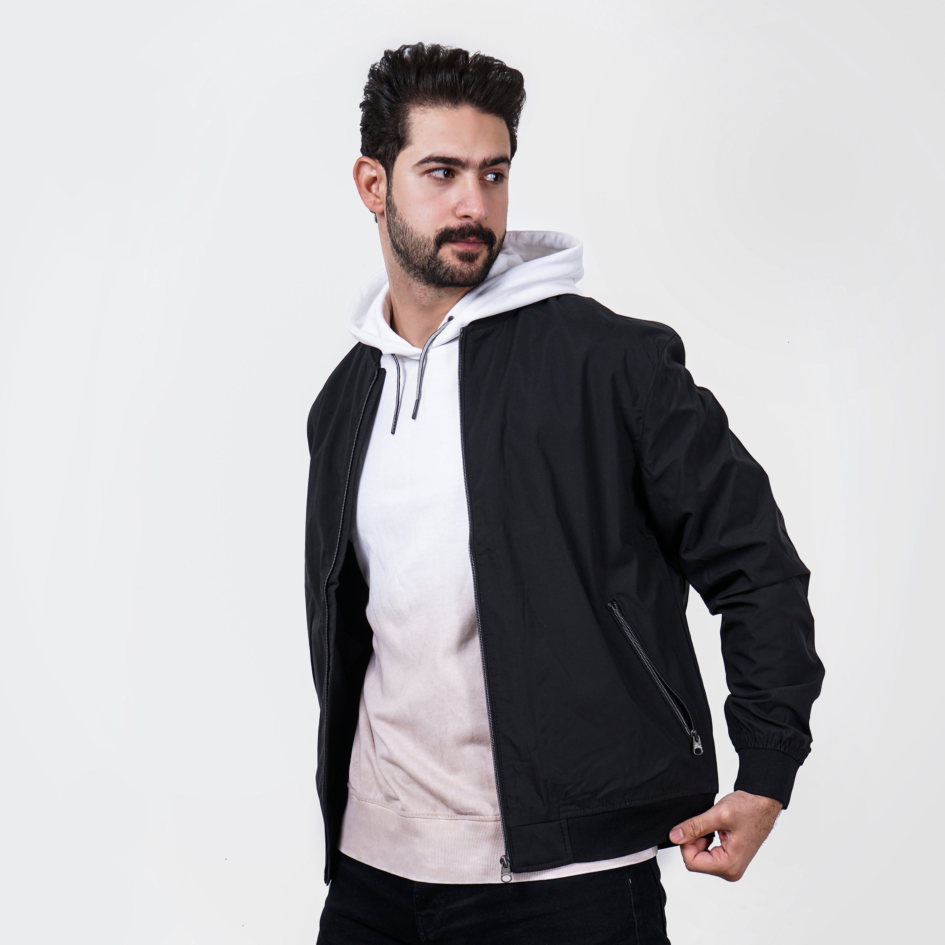 Pull & Bear Basic Black Waterproof Sweater - Marca Deals - Pull and Bear