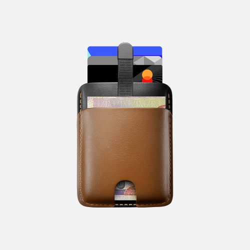 Pull-up Cardholder - Natural Genuine Leather - HavanBlack - Marca Deals - Hitch